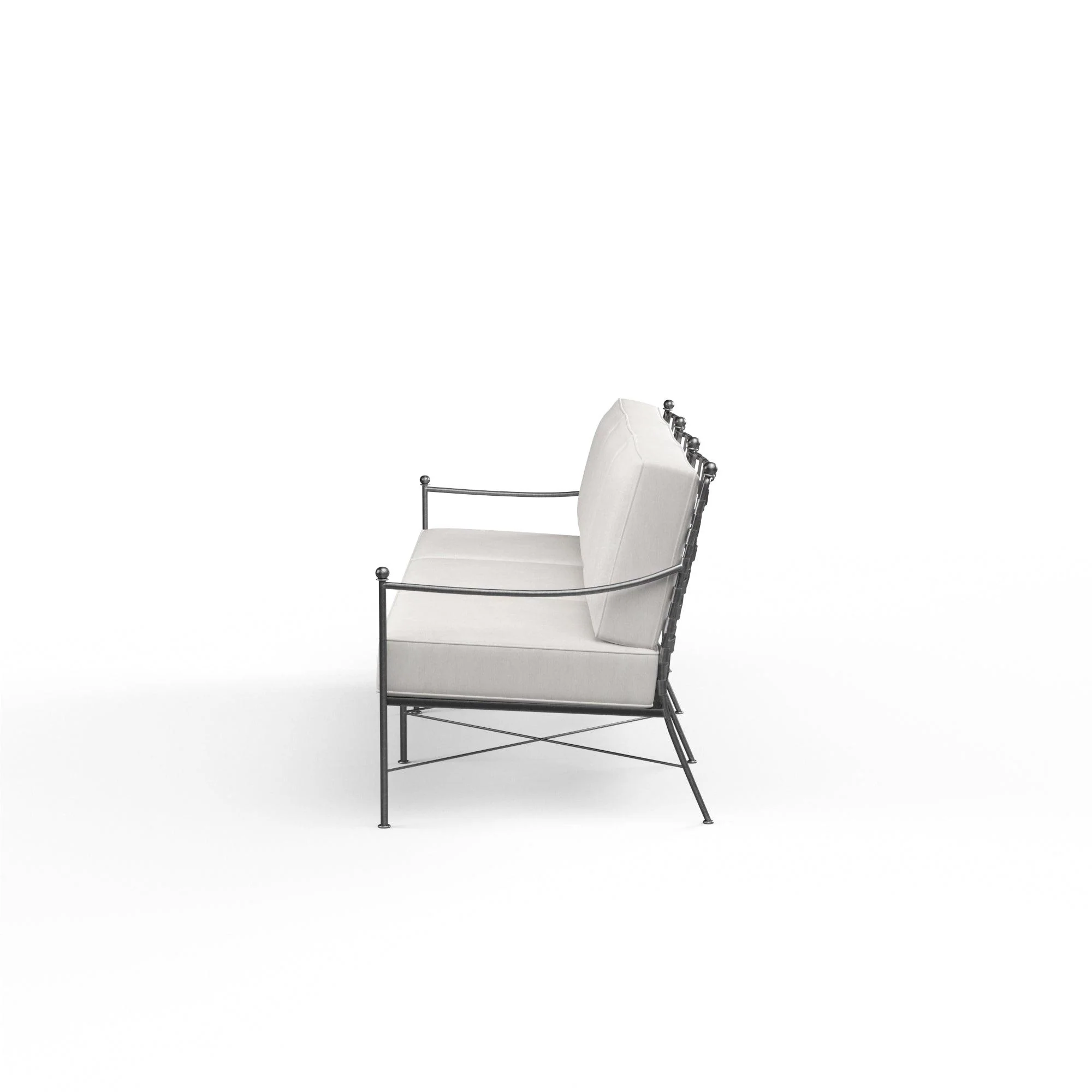 Provence Sofa in Canvas Flax w/ Self Welt - Image 4