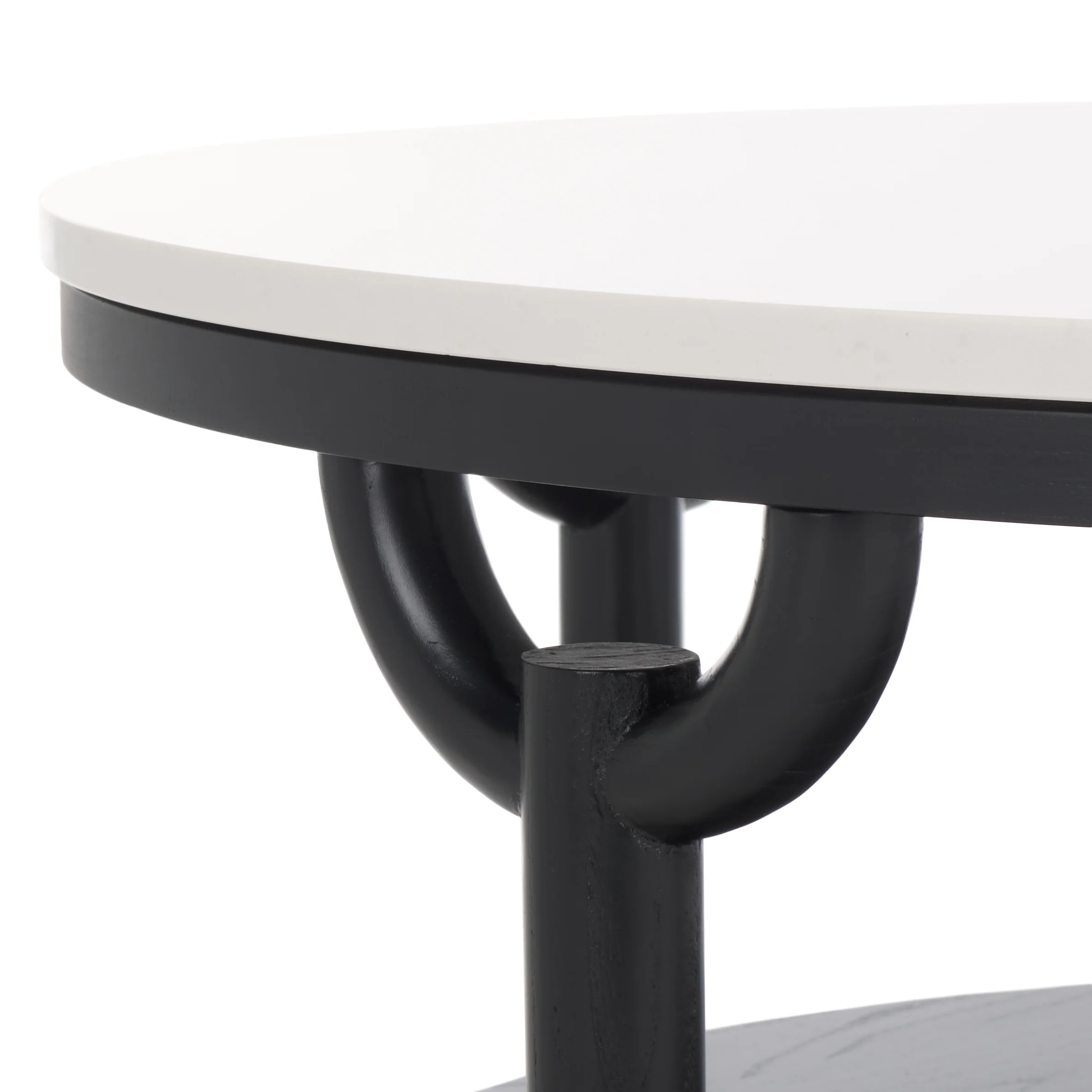 Puck Marble Top Coffee Table - Image 4