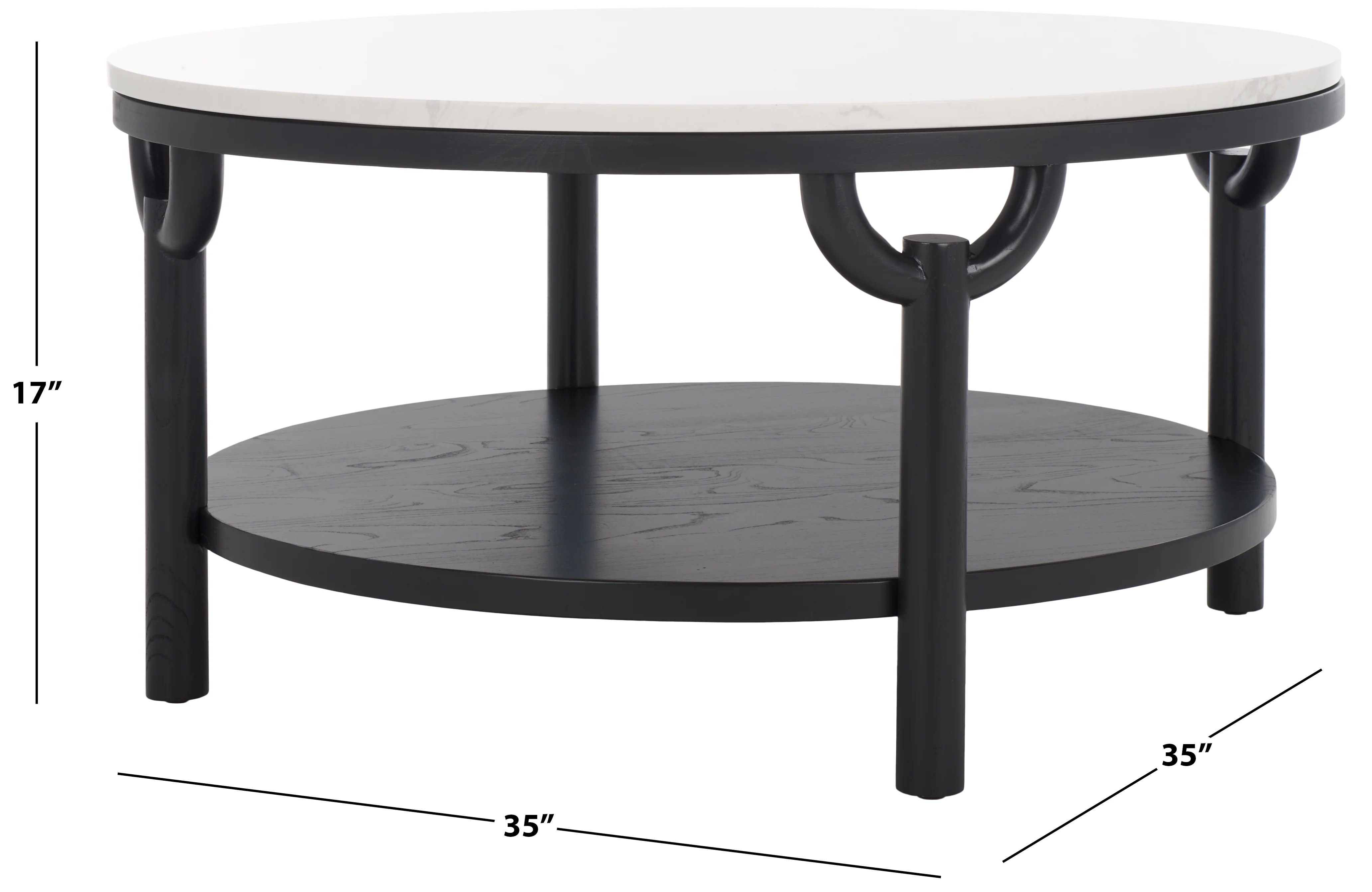 Puck Marble Top Coffee Table - Image 6