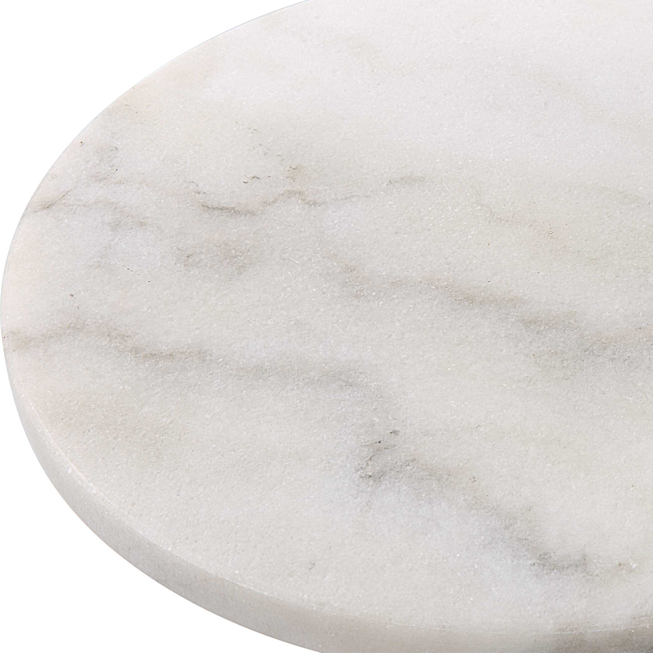 Puritan White Marble Drink Table - Image 4