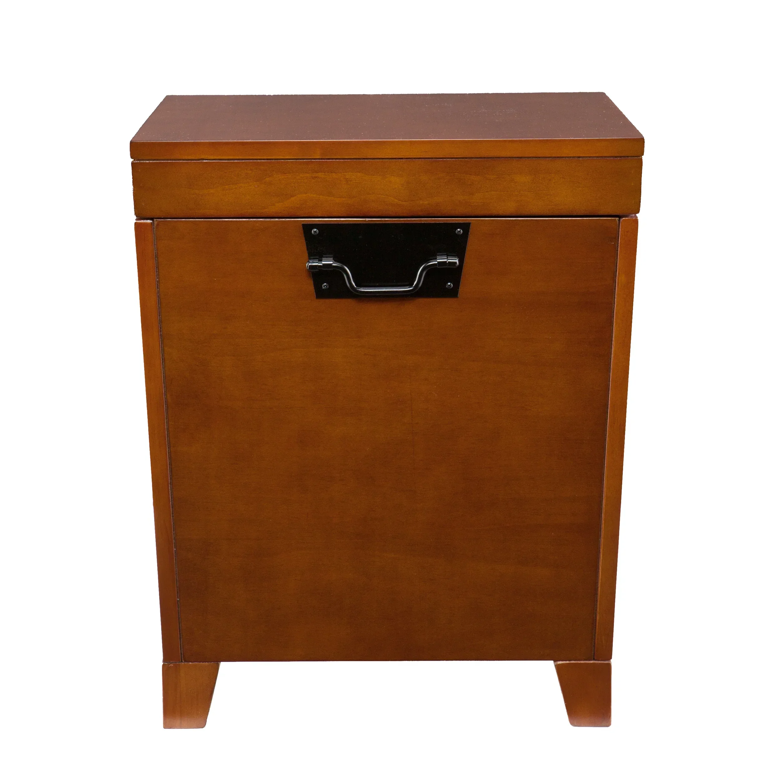 Pyramid Lift-Top Trunk End Table – Mission Oak - Image 4