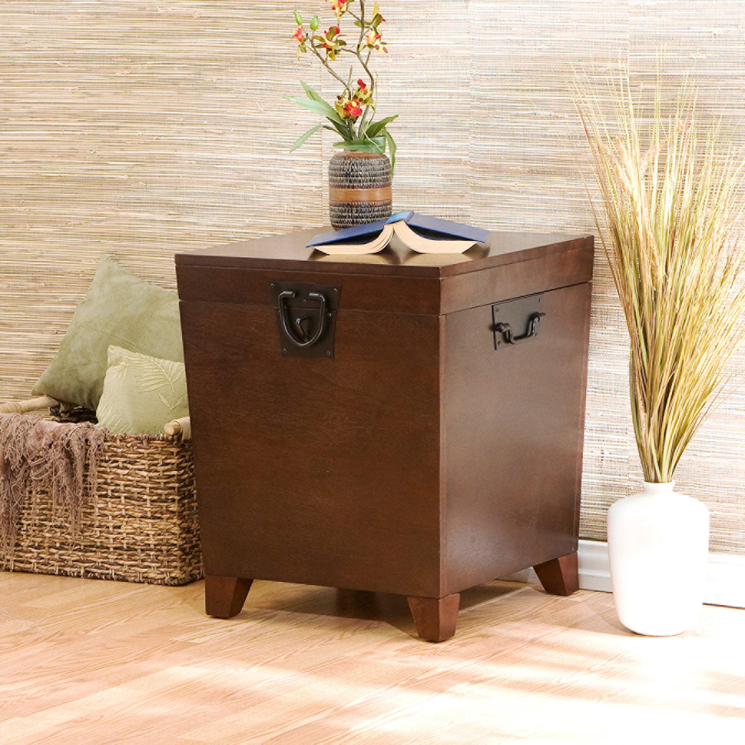 Pyramid Trunk End Table - Espresso - Image 8