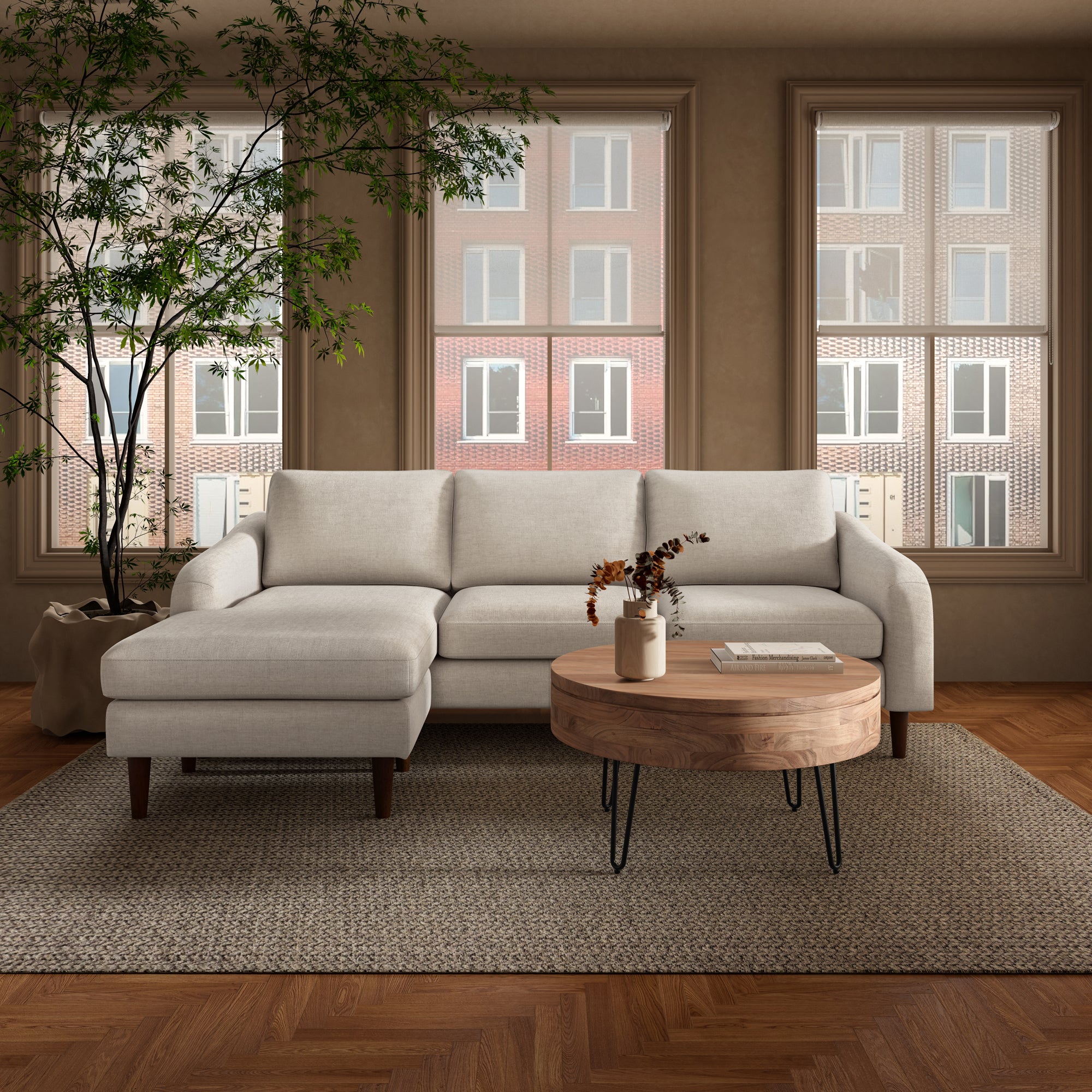 Quinn Sectional Oatmeal - Image 2