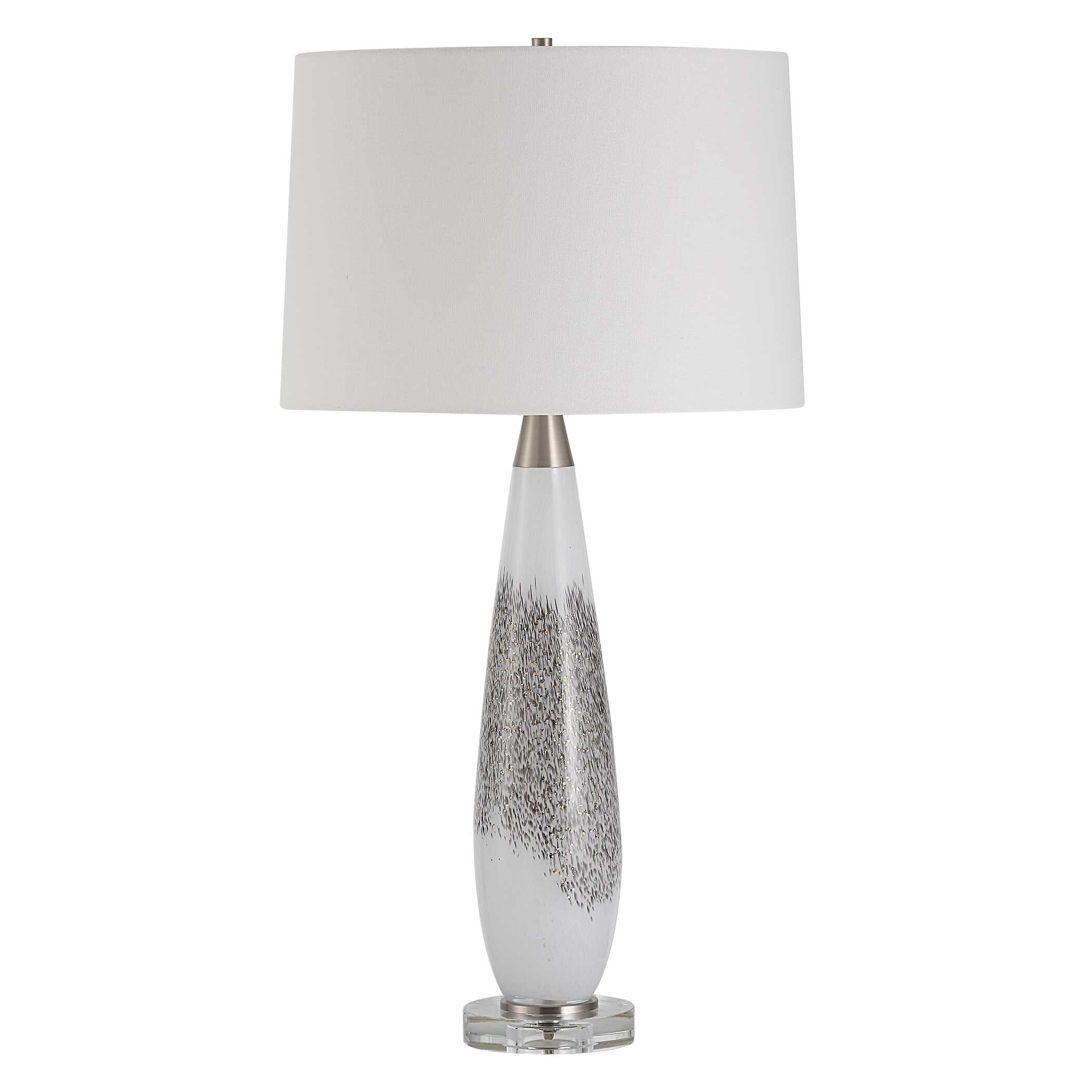 Quinn White & Silver Table Lamp - Image 4