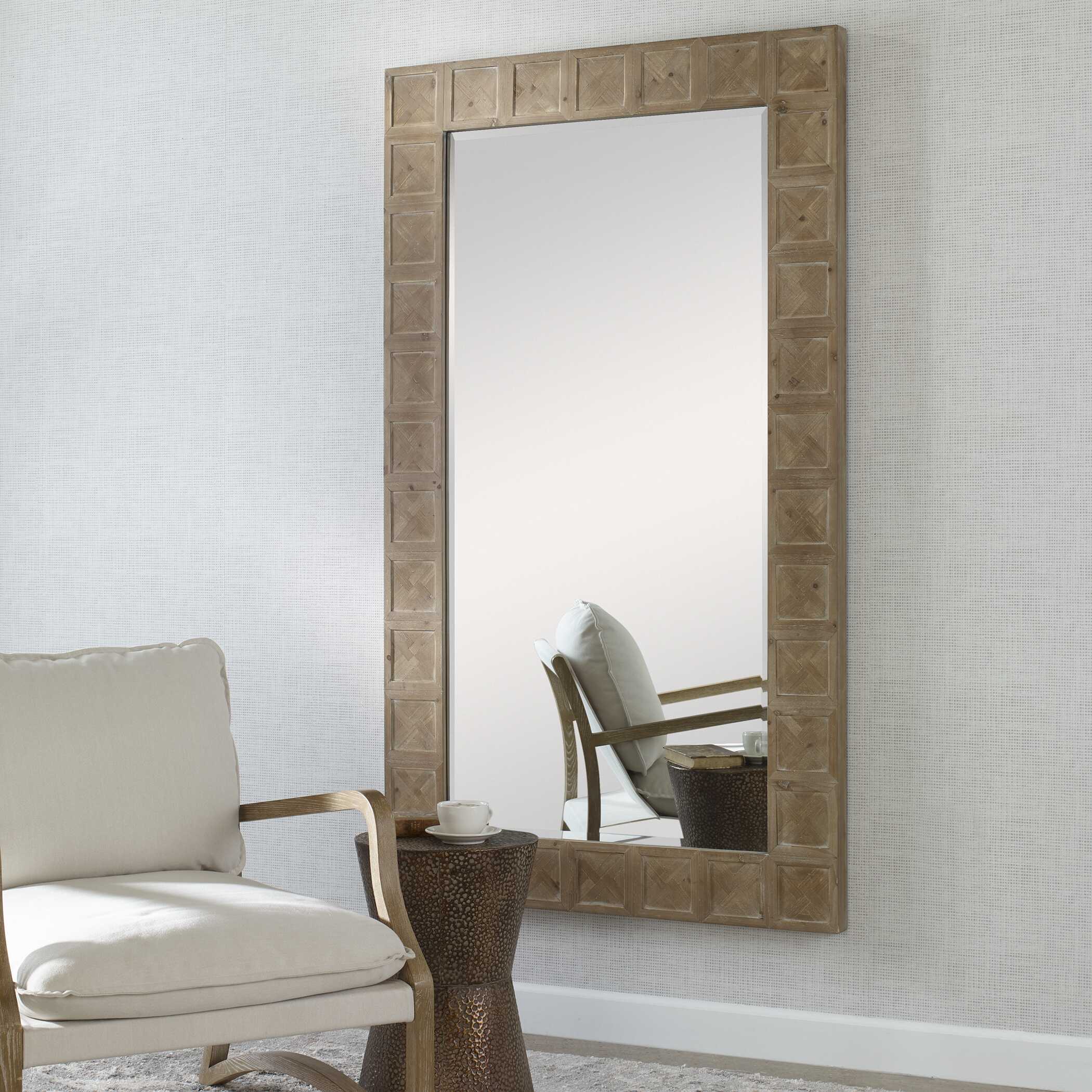 Ranahan Rustic Farmhouse Mirror - Image 2