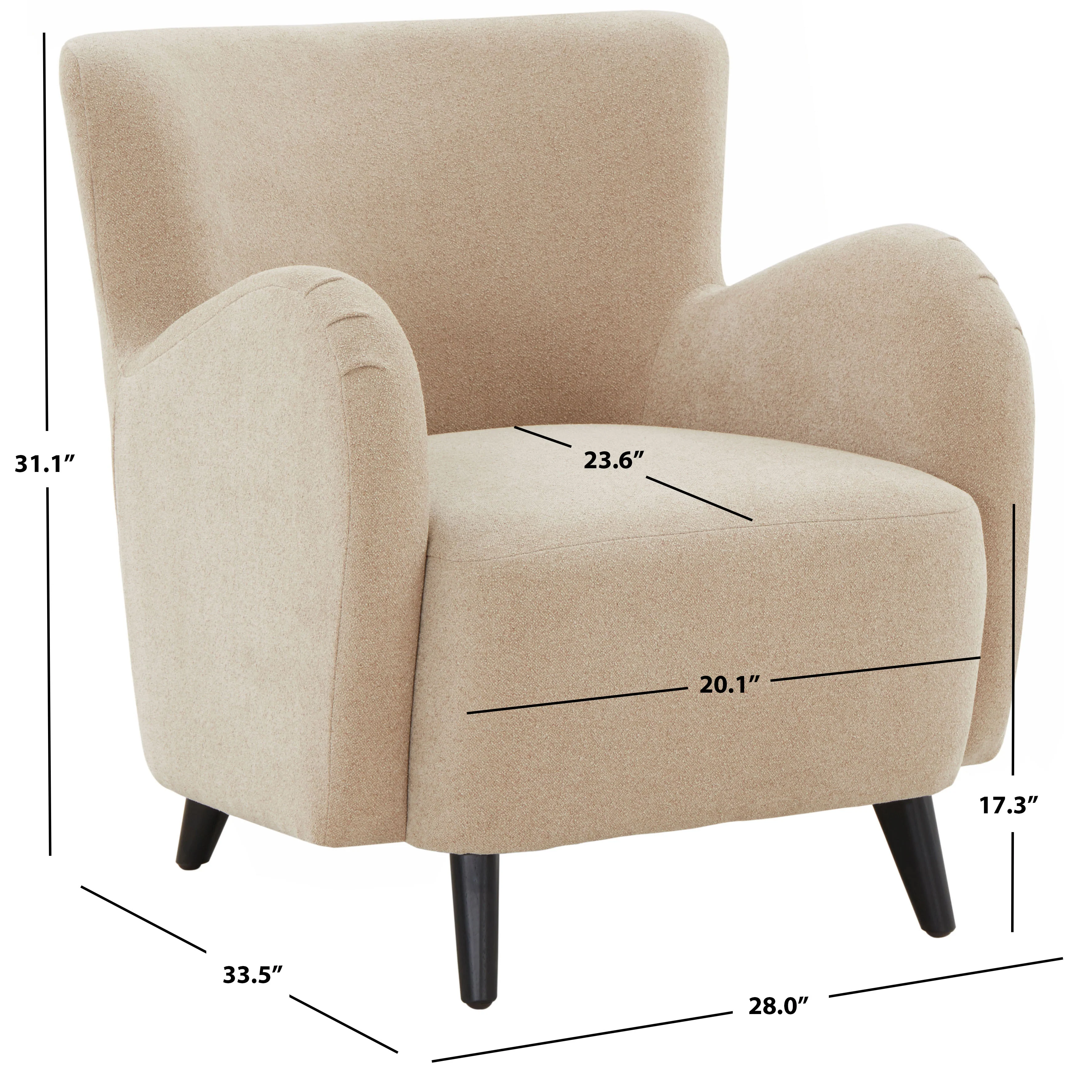 Rayanne Boucle Modern Wingback Chair - Image 5