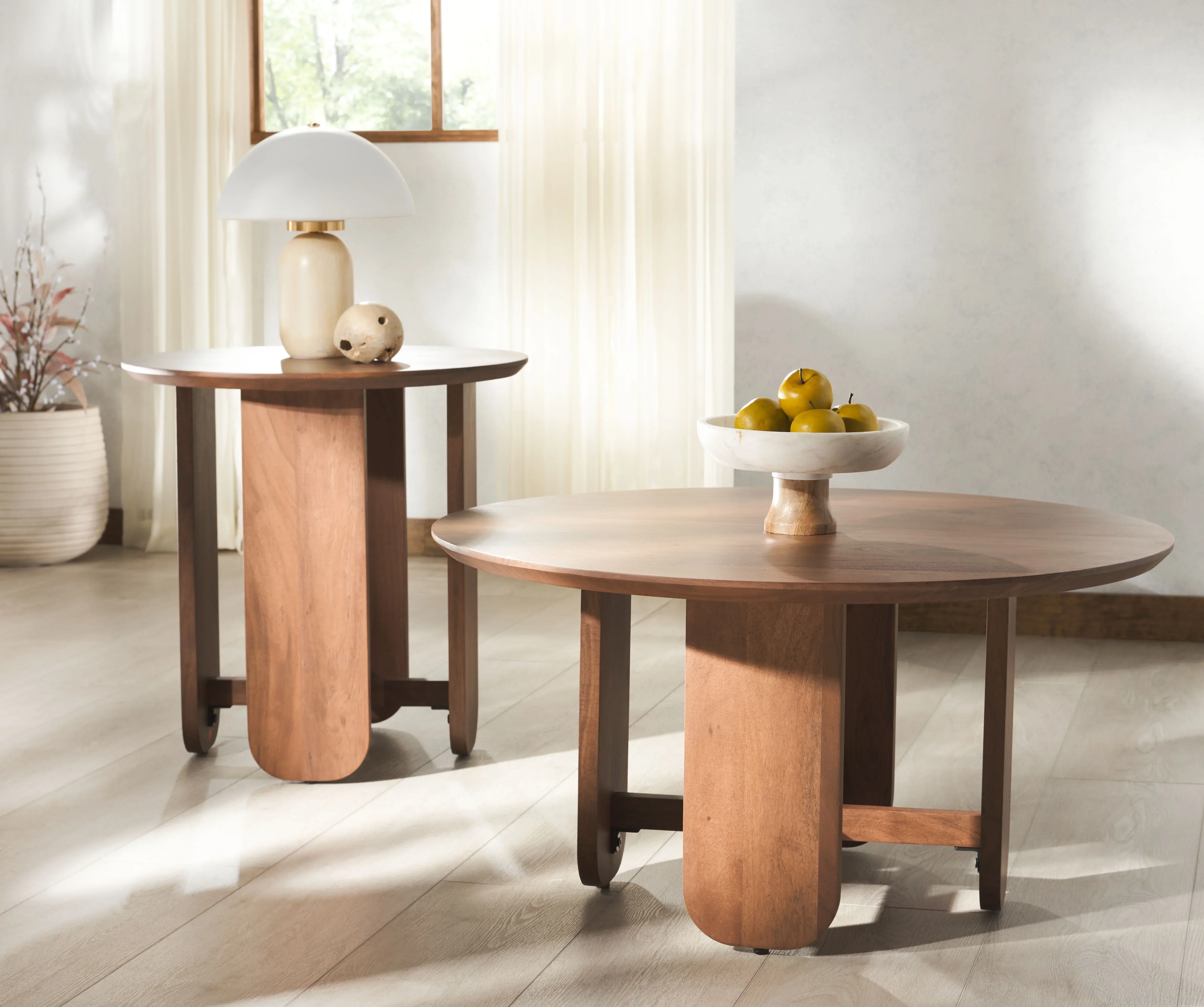 Raybelina Round Wood Accent Table - Image 10