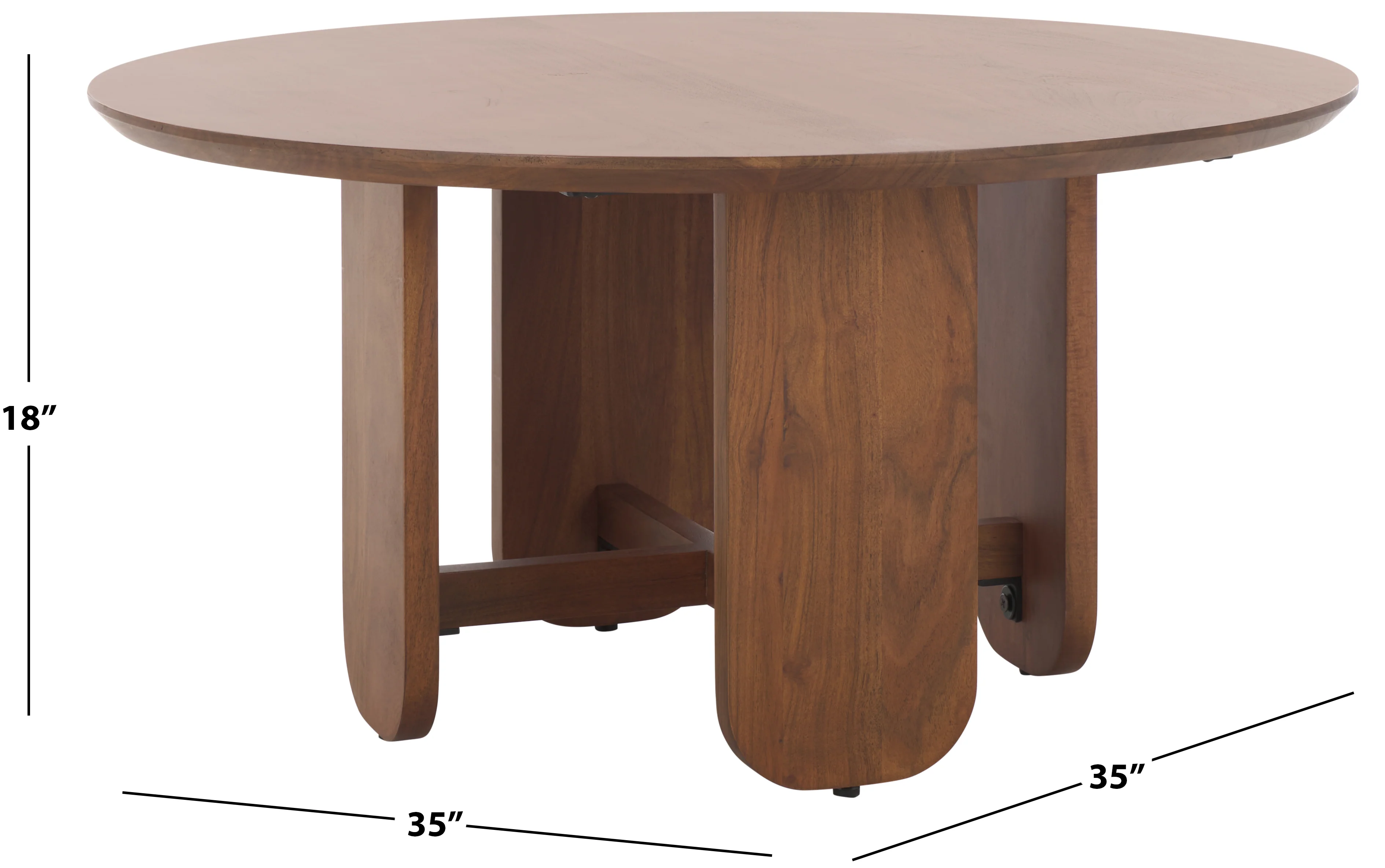 Raybelina Round Wood Coffee Table - Image 6
