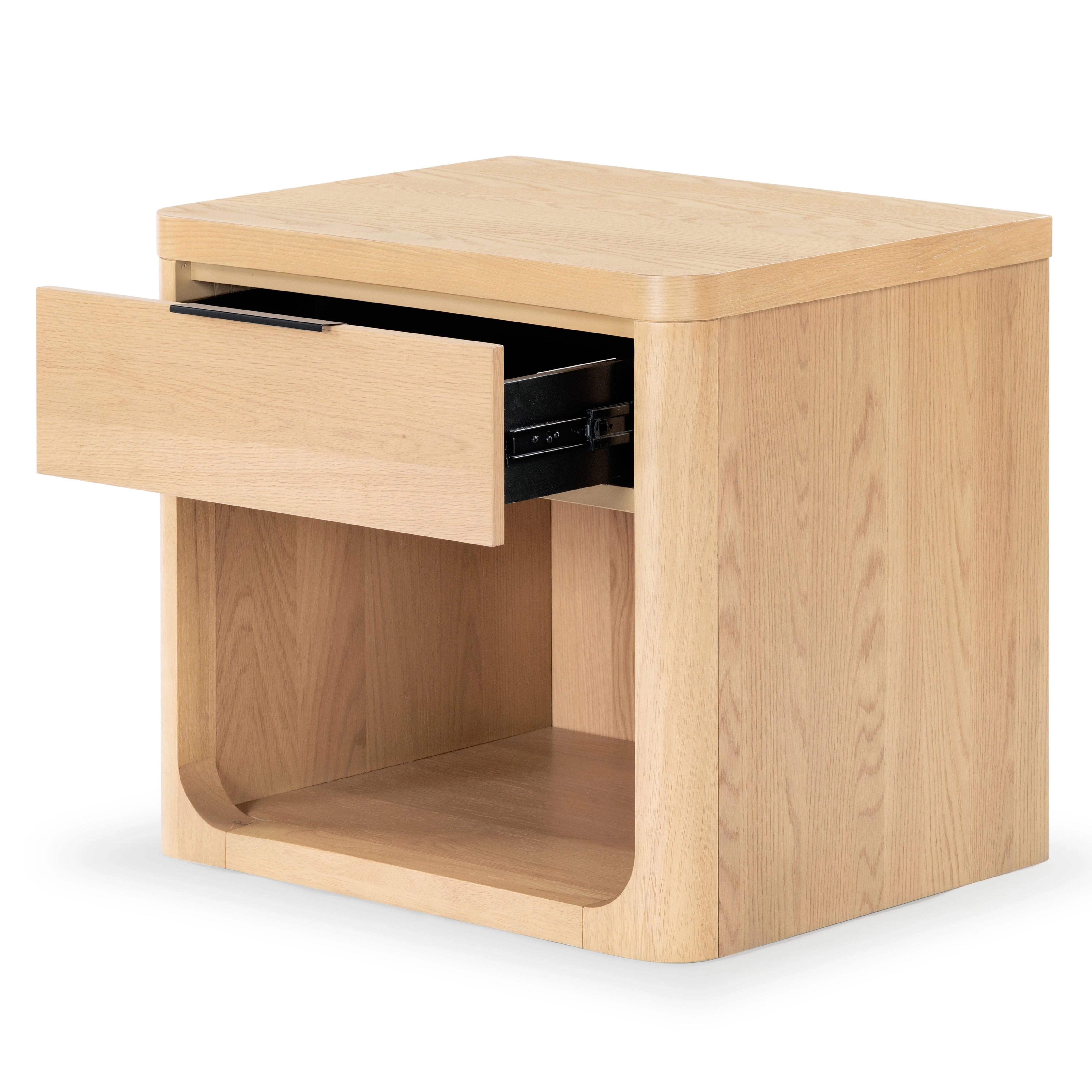 Raylie 1 Drawer Wood Nightstand - Image 9