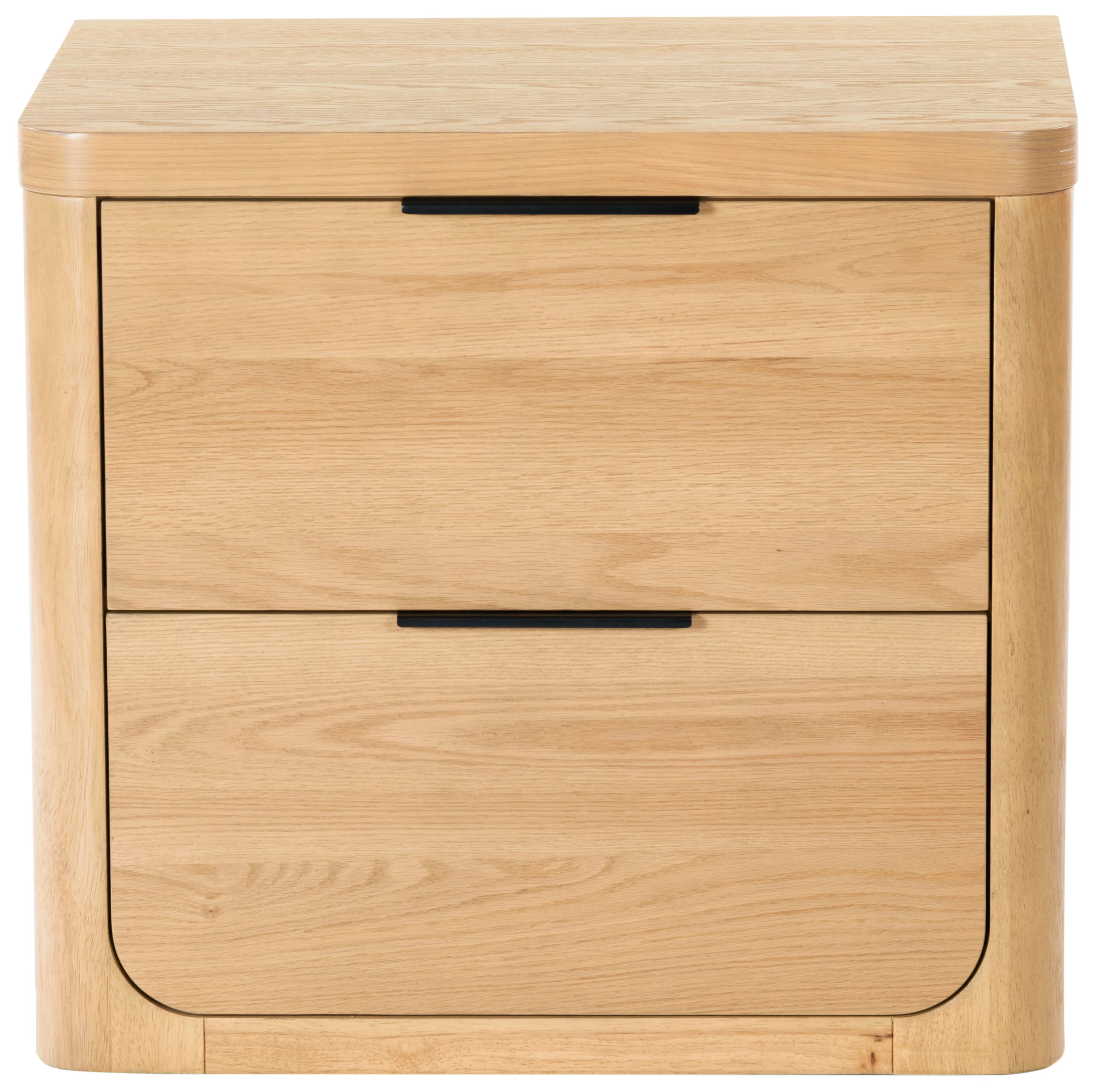 Raylie 2 Drawer Wood Nightstand
