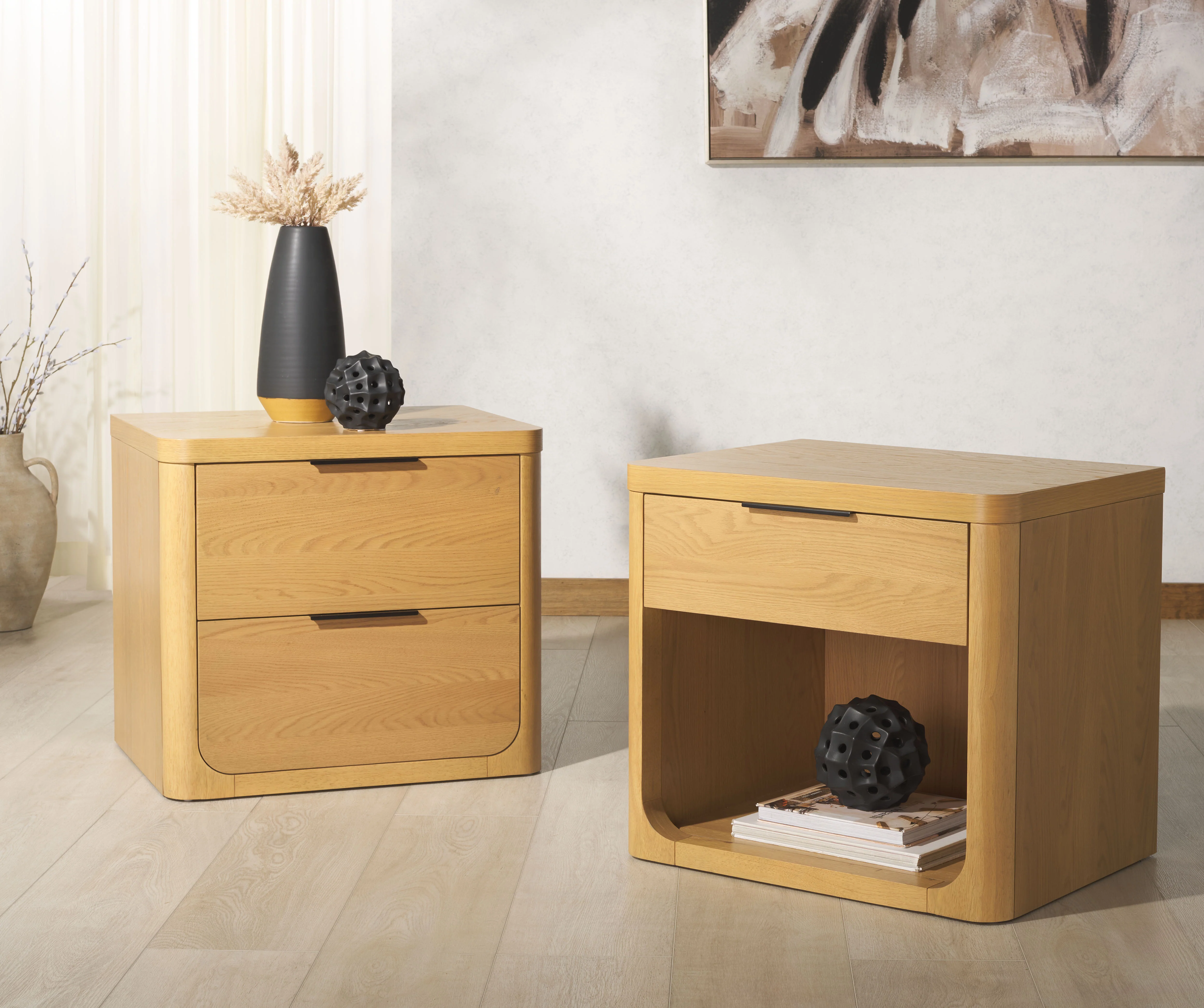 Raylie 2 Drawer Wood Nightstand - Image 37
