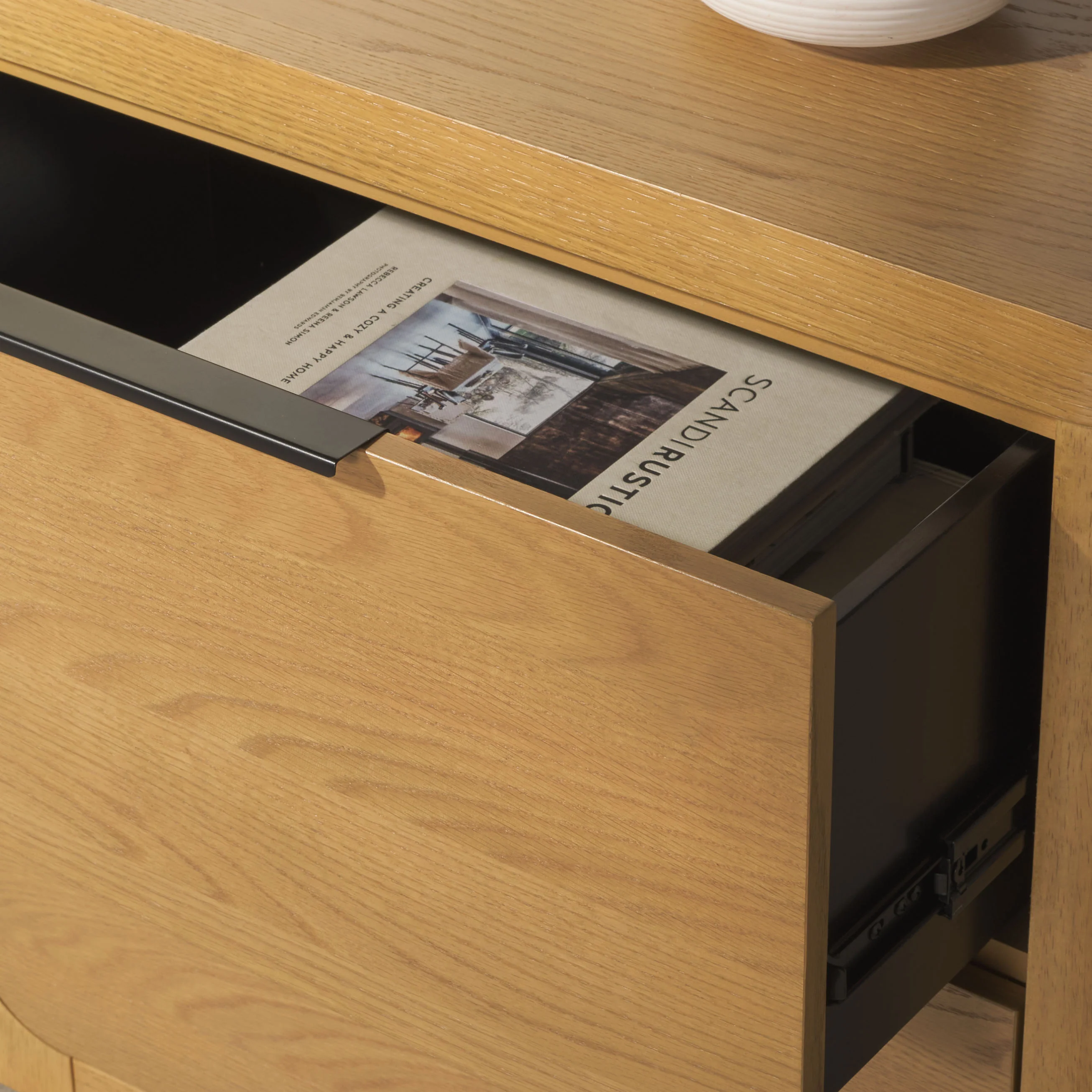 Raylie 2 Drawer Wood Nightstand - Image 4