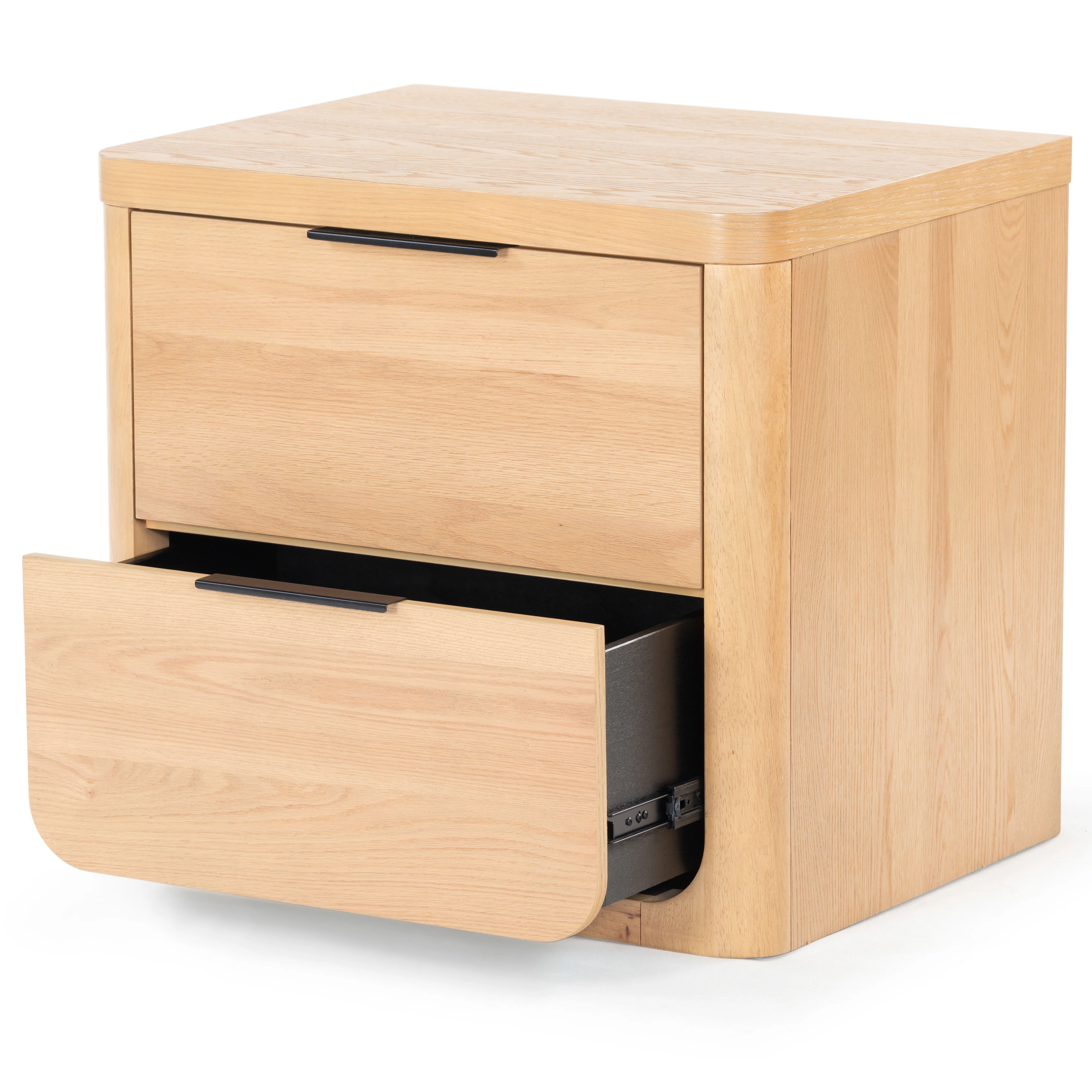 Raylie 2 Drawer Wood Nightstand - Image 7
