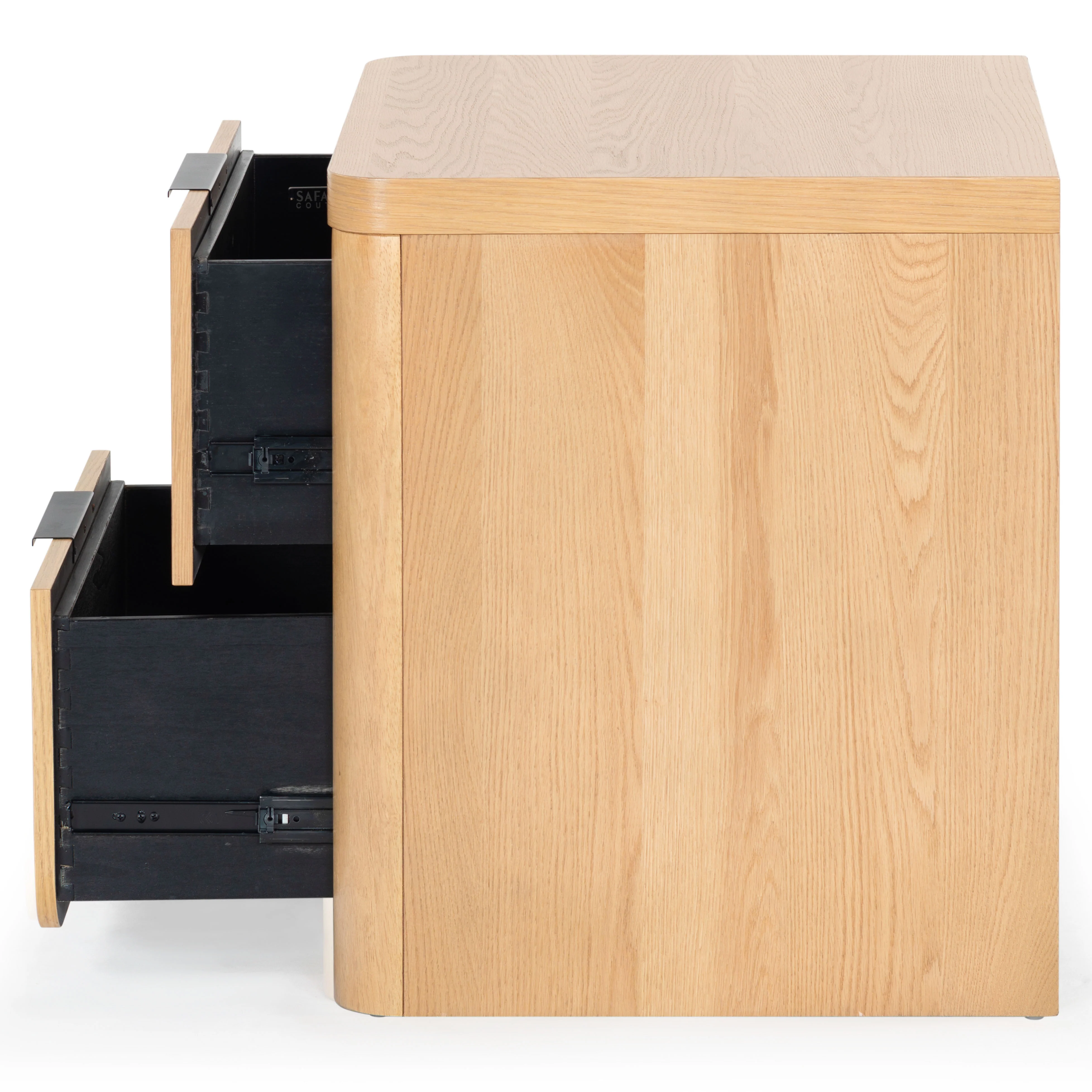 Raylie 2 Drawer Wood Nightstand - Image 9