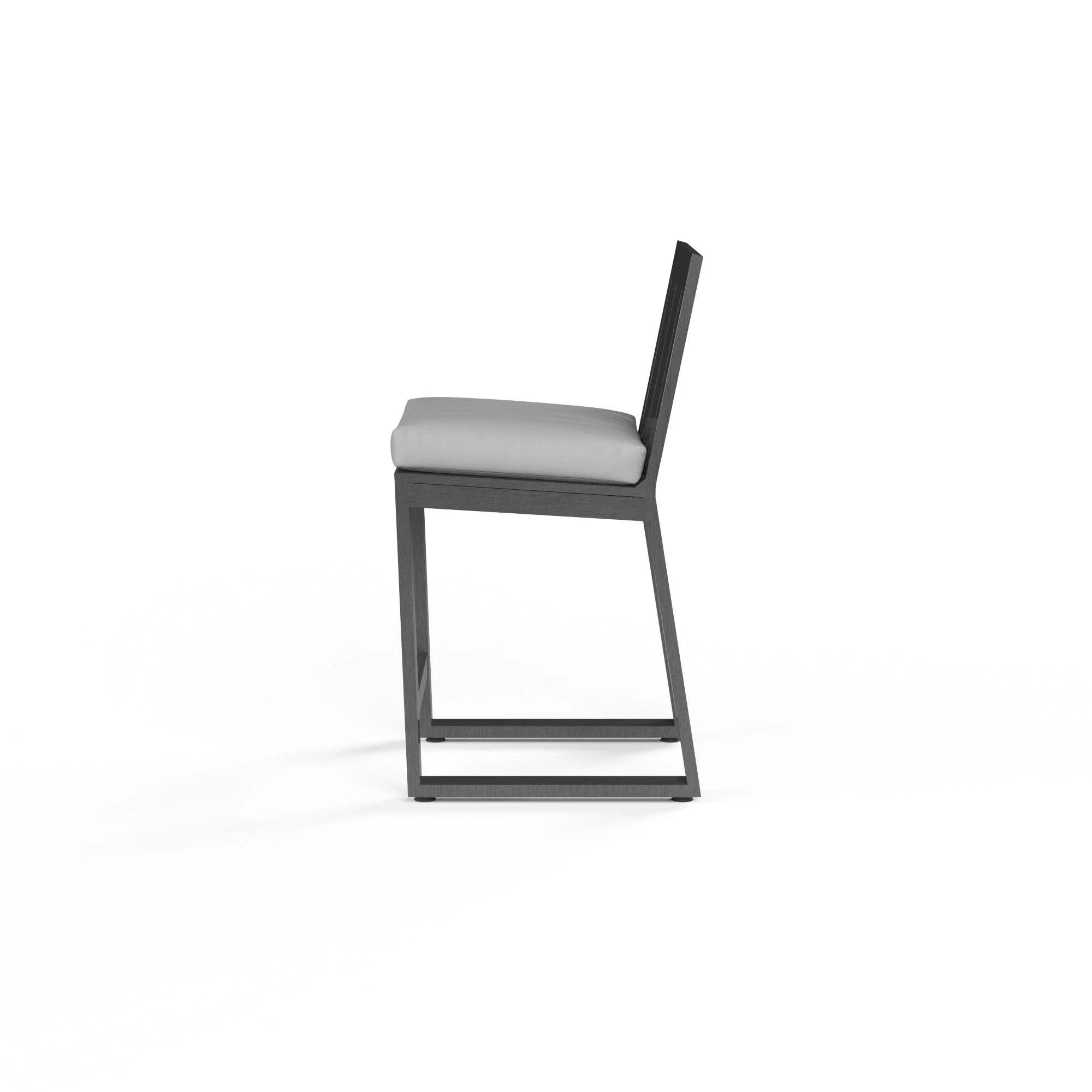 Redondo Counter Stool in Cast Silver, No Welt - Image 4