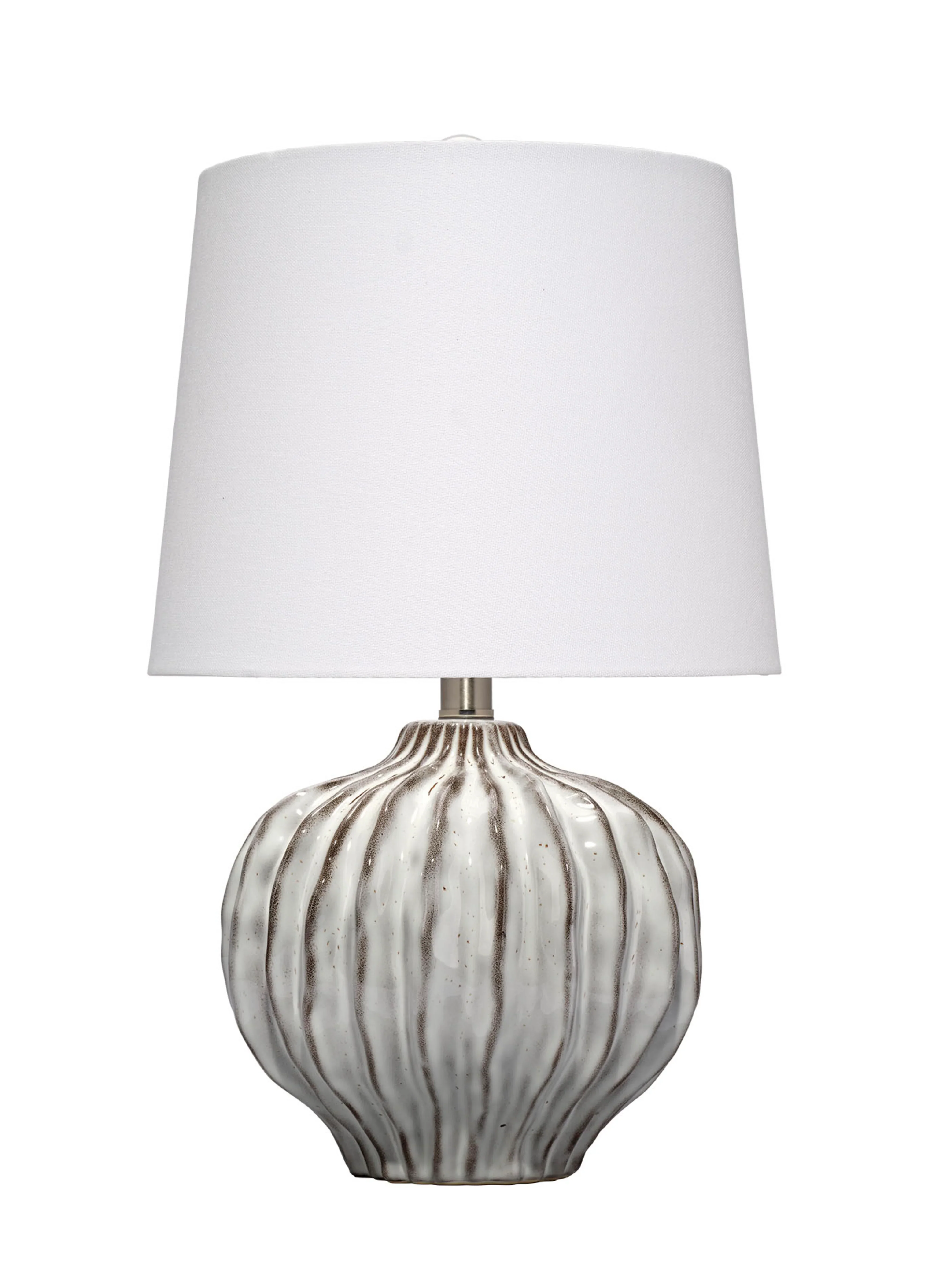 Reef Ceramic Table Lamp with Linen Shade