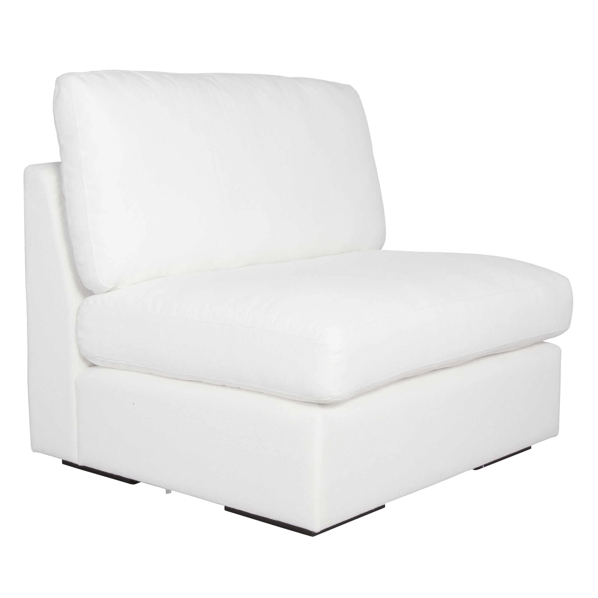 Refuge Armless Arctic White Sofa - Image 3
