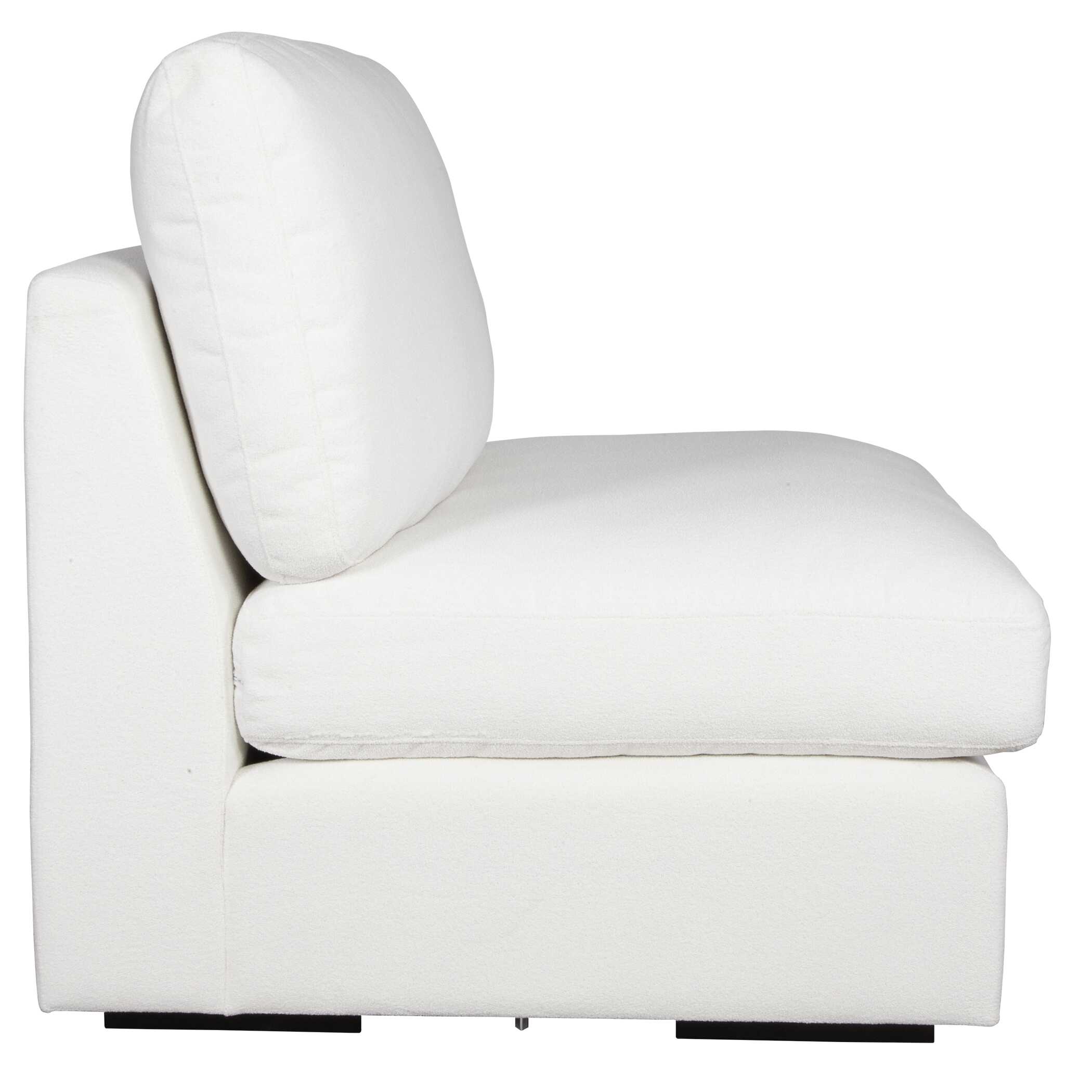 Refuge Armless Arctic White Sofa - Image 4