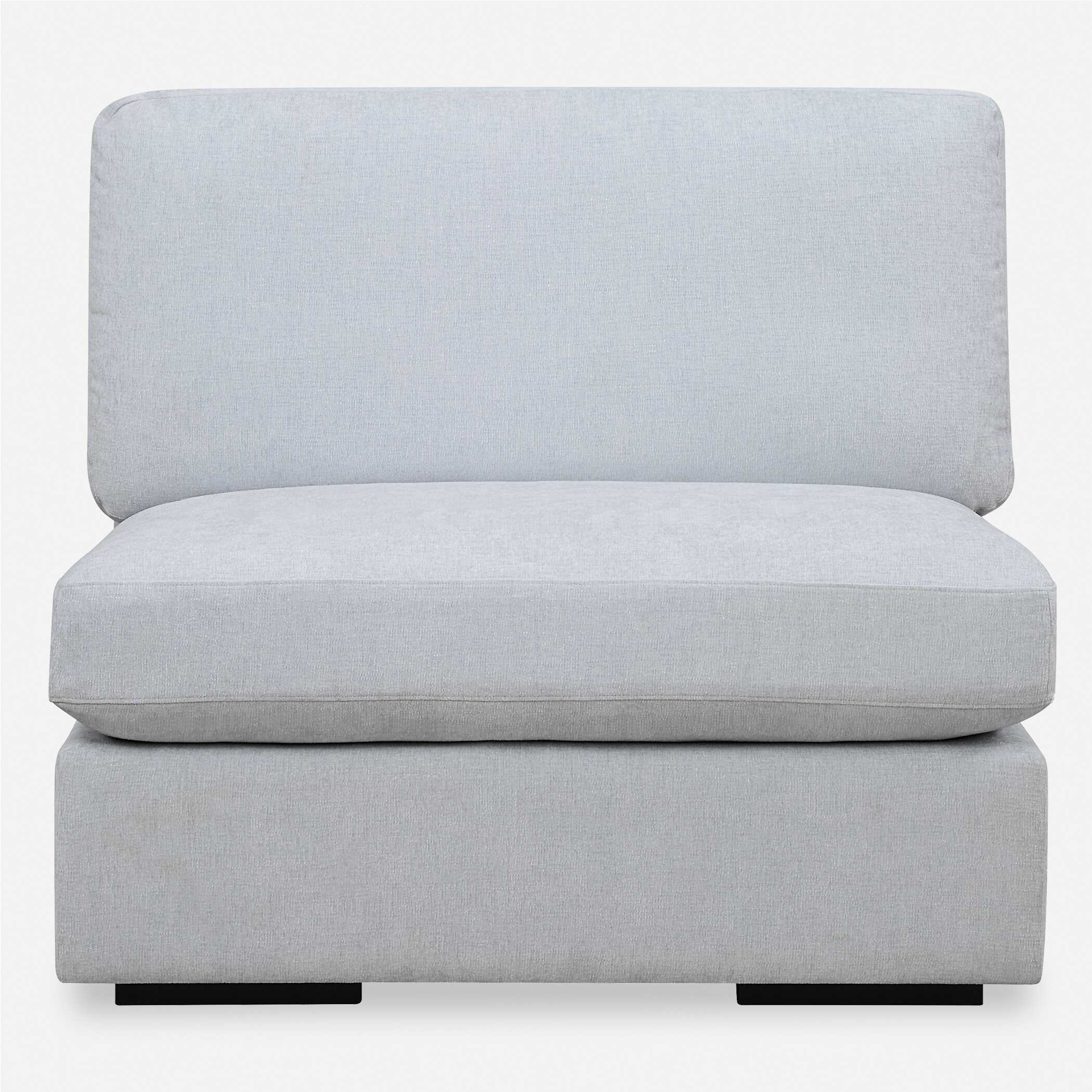 Refuge Armless Cloud Blue Sofa - Image 5