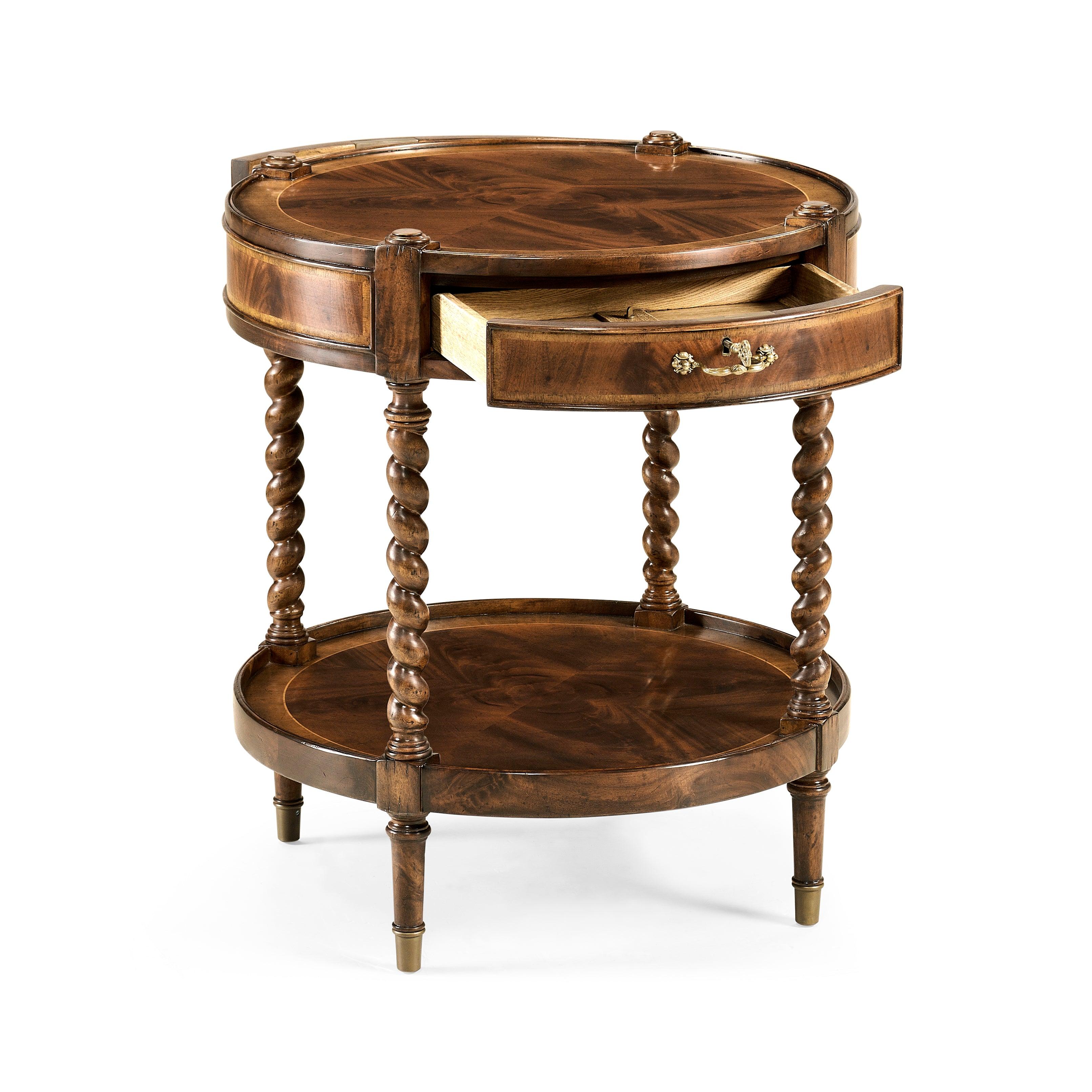Regency Style Mahogany Round Side Table - Image 2