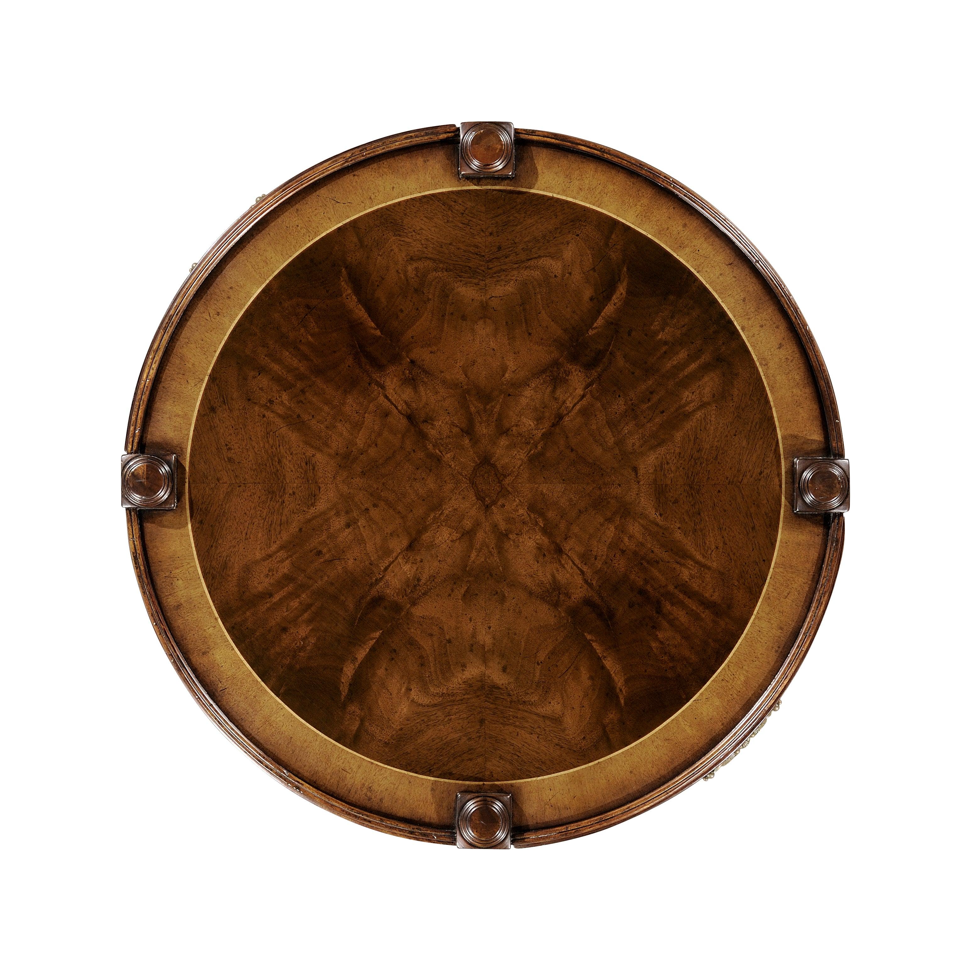 Regency Style Mahogany Round Side Table - Image 5