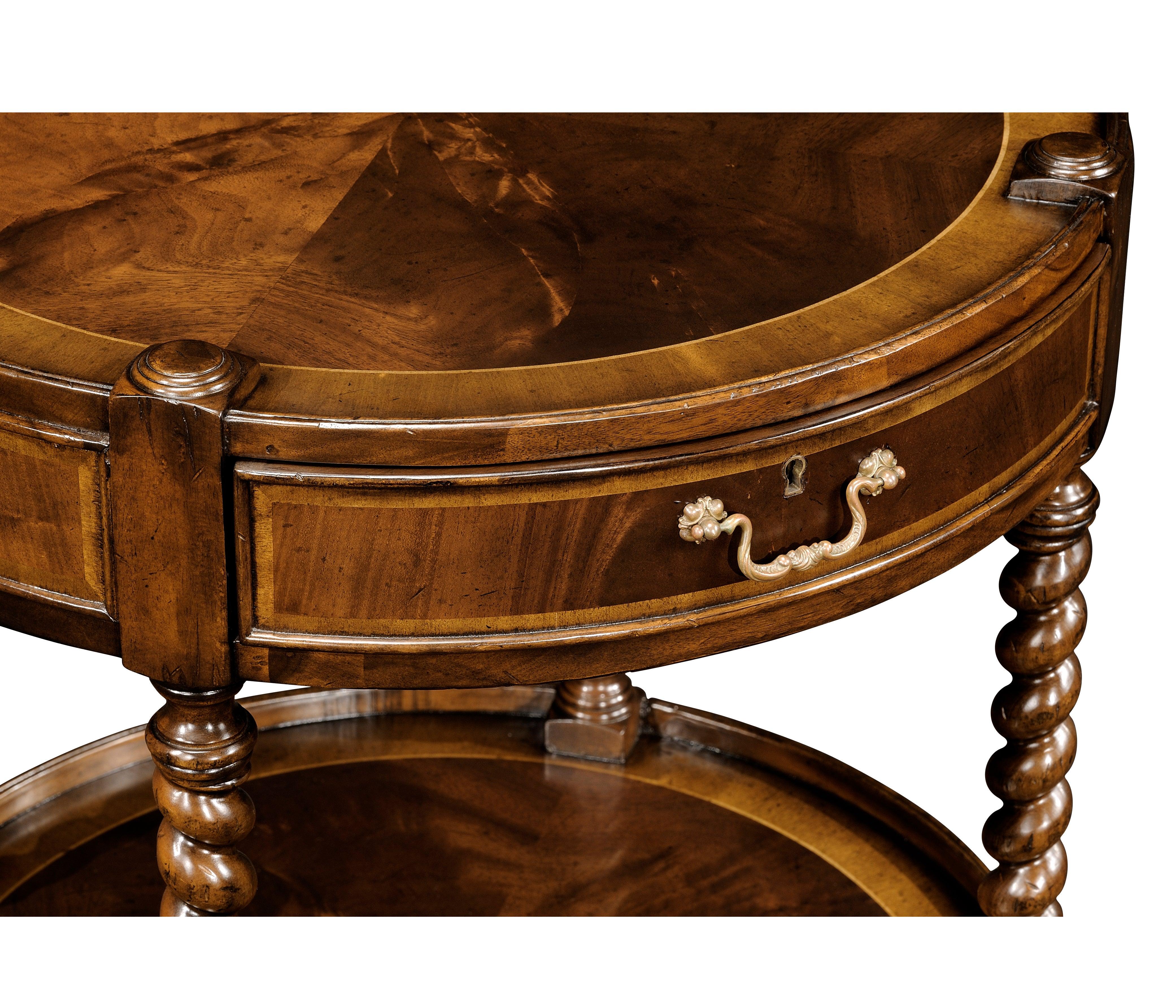 Regency Style Mahogany Round Side Table - Image 6