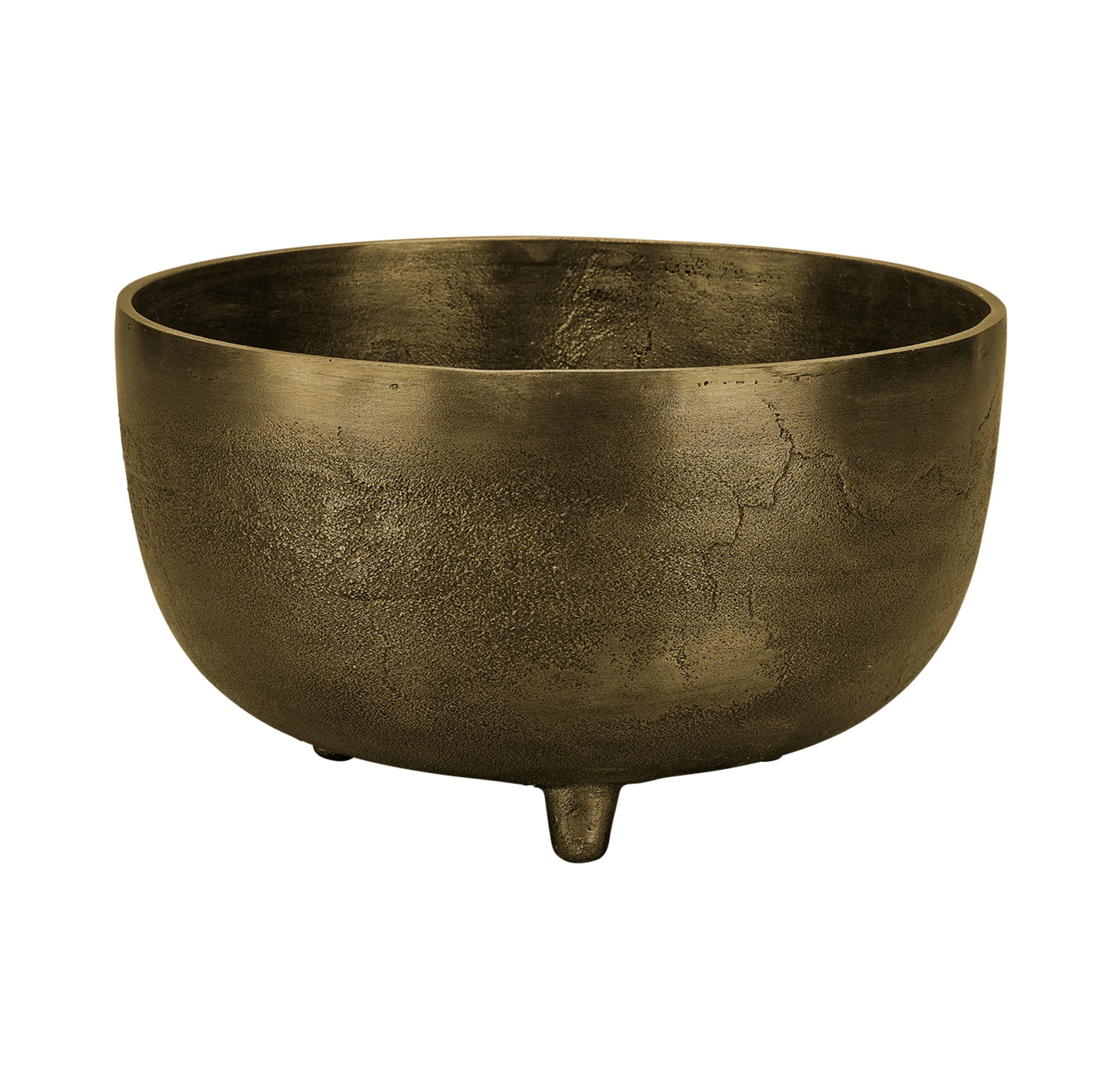 Relic Metal Large Footed Decorative Bowl