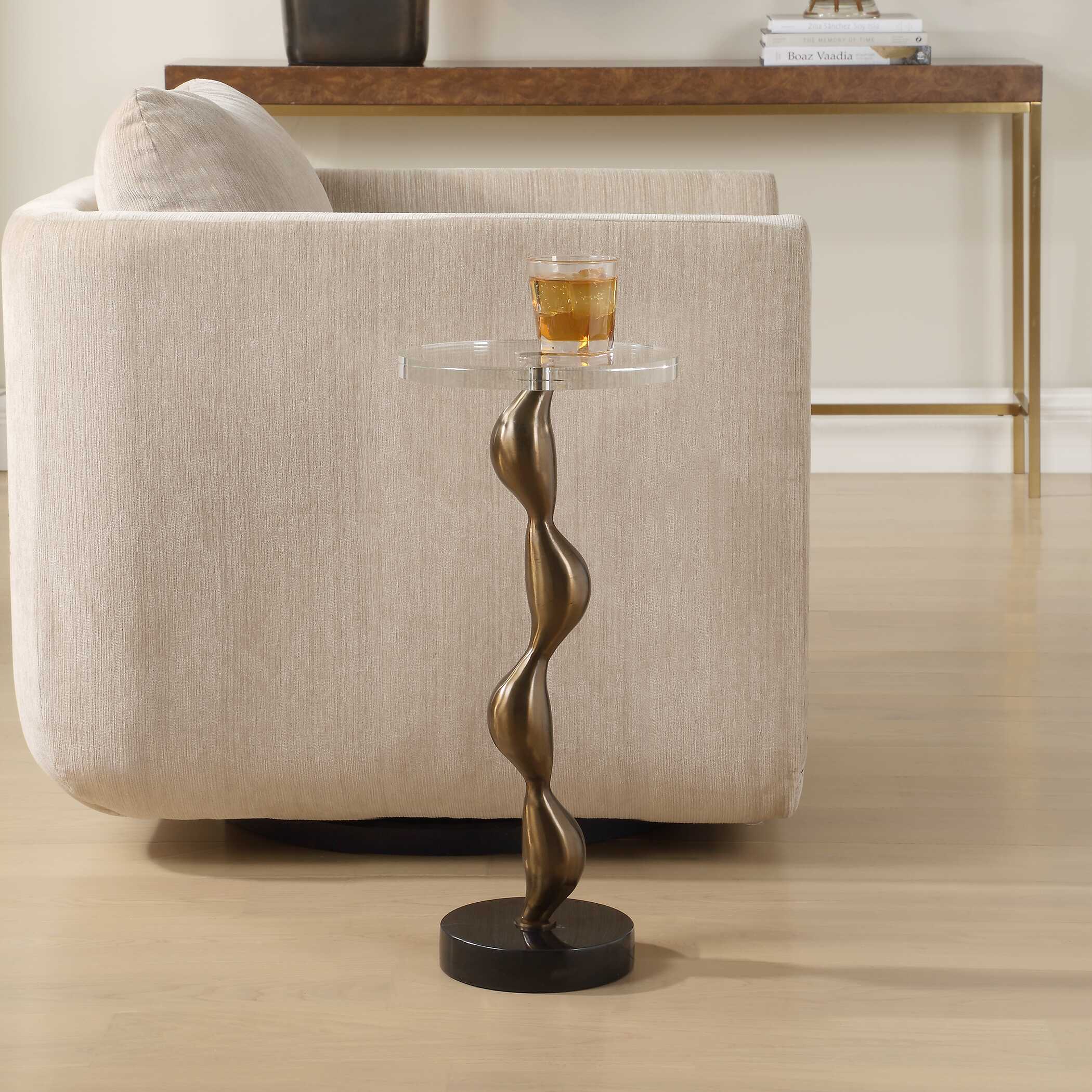 Remolino Bronze Drink Table - Image 2