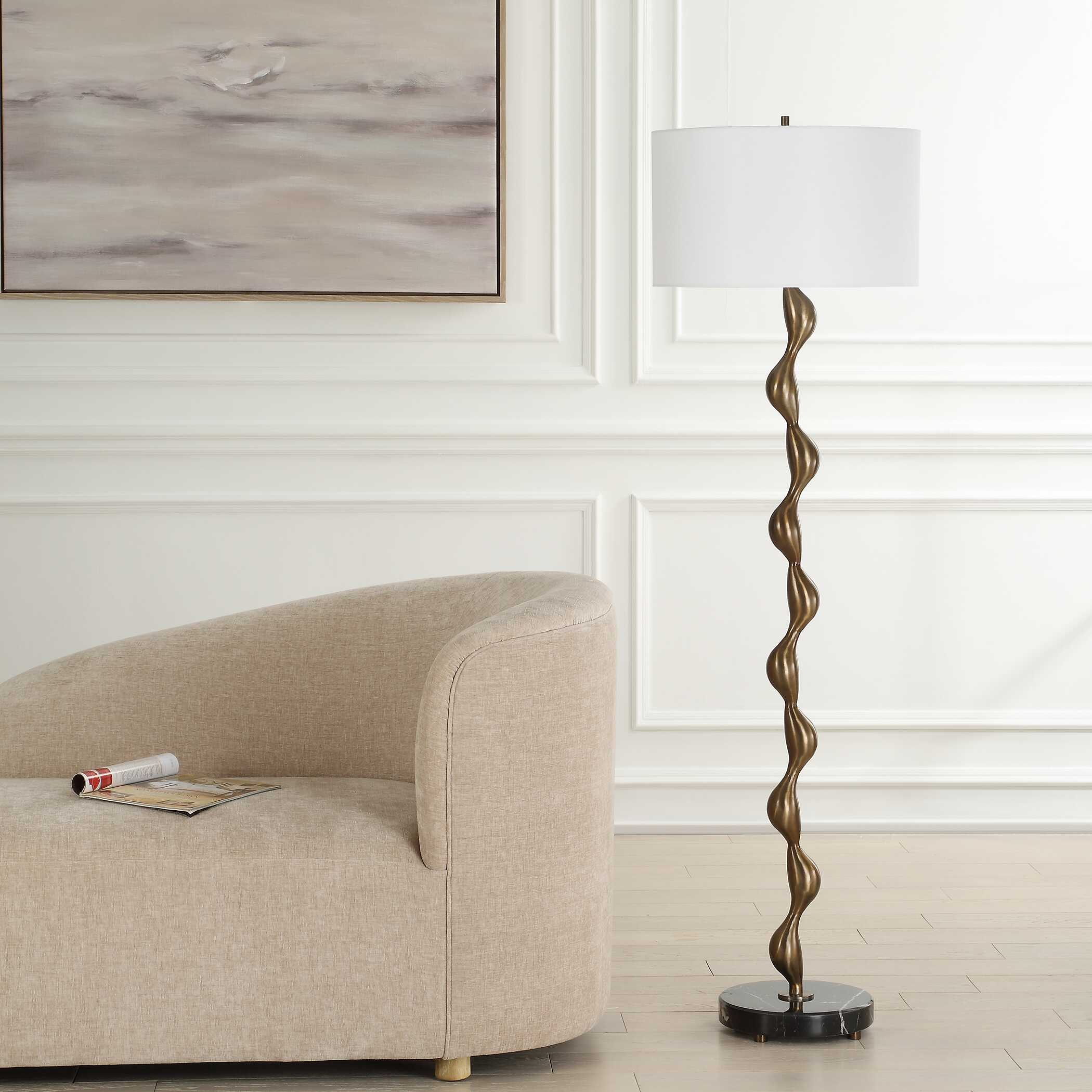 Remolino Bronze Floor Lamp - Image 3
