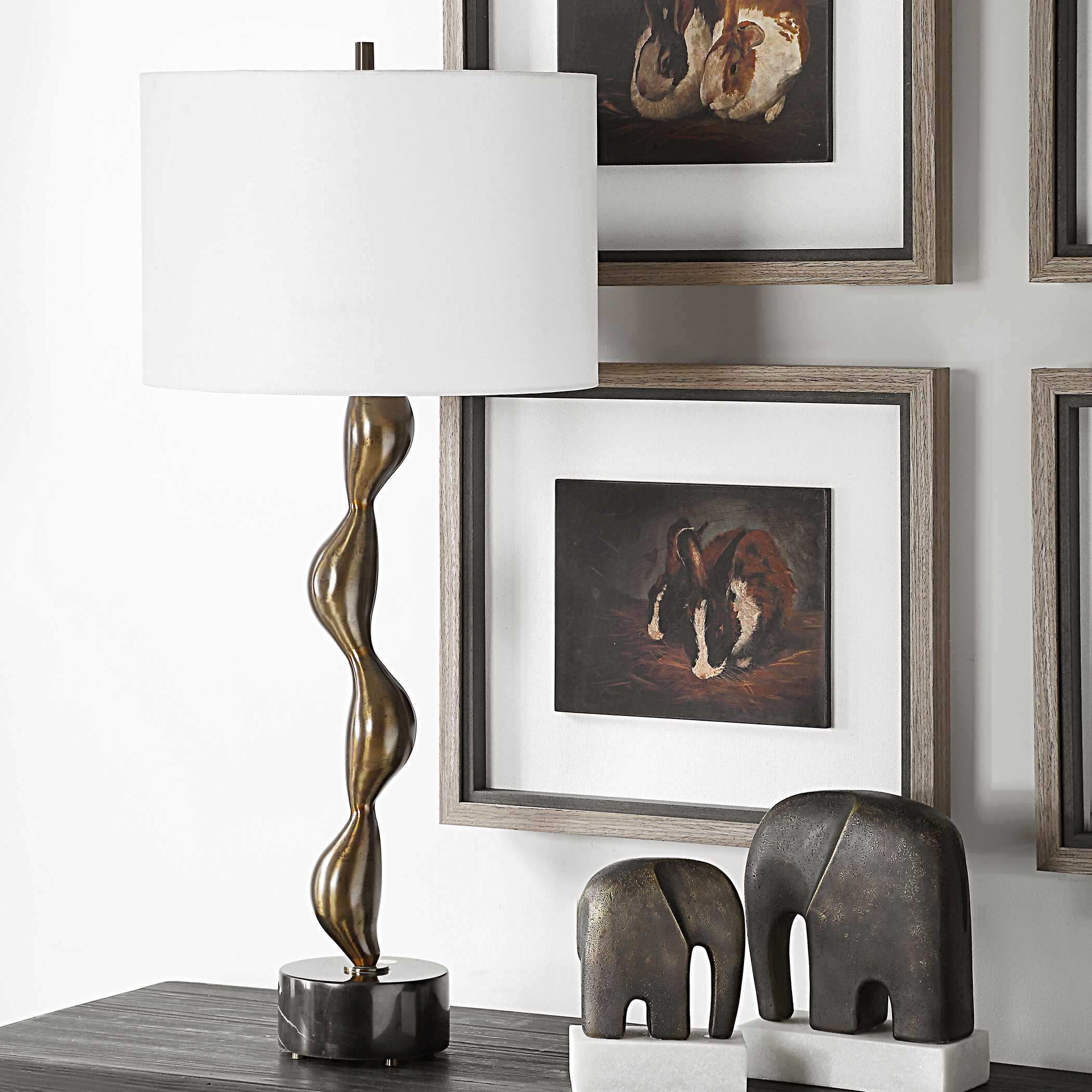 Remolino Bronze Table Lamp - Image 3