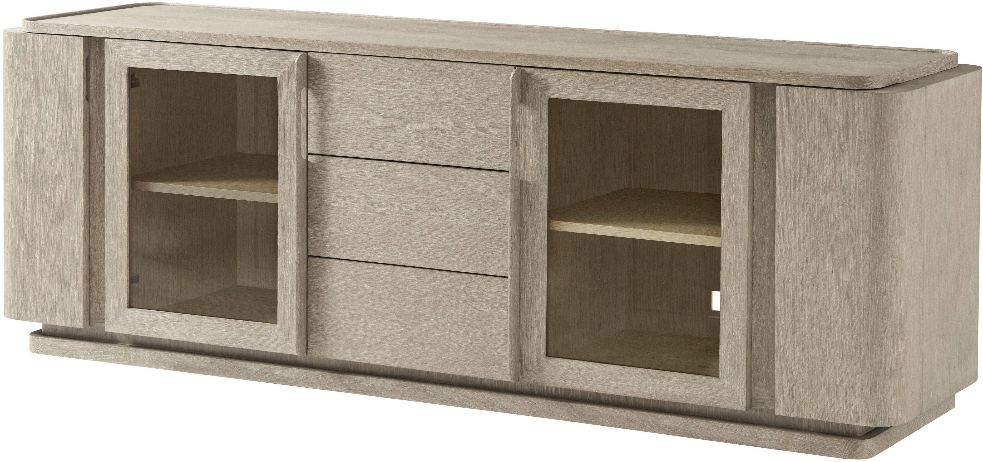 Repose Glass Door Media Console - Image 4