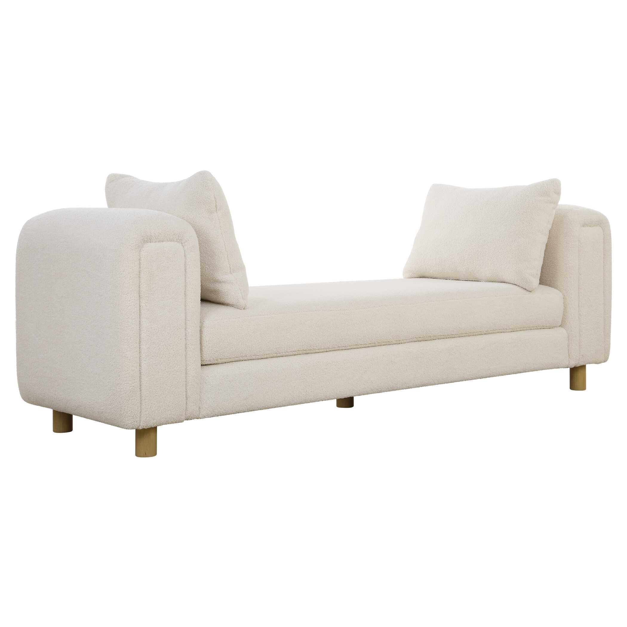 Repose Oversized Ivory Bench - Image 4