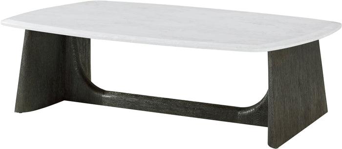 Repose Wooden Coffee Table Marble Top - Image 2