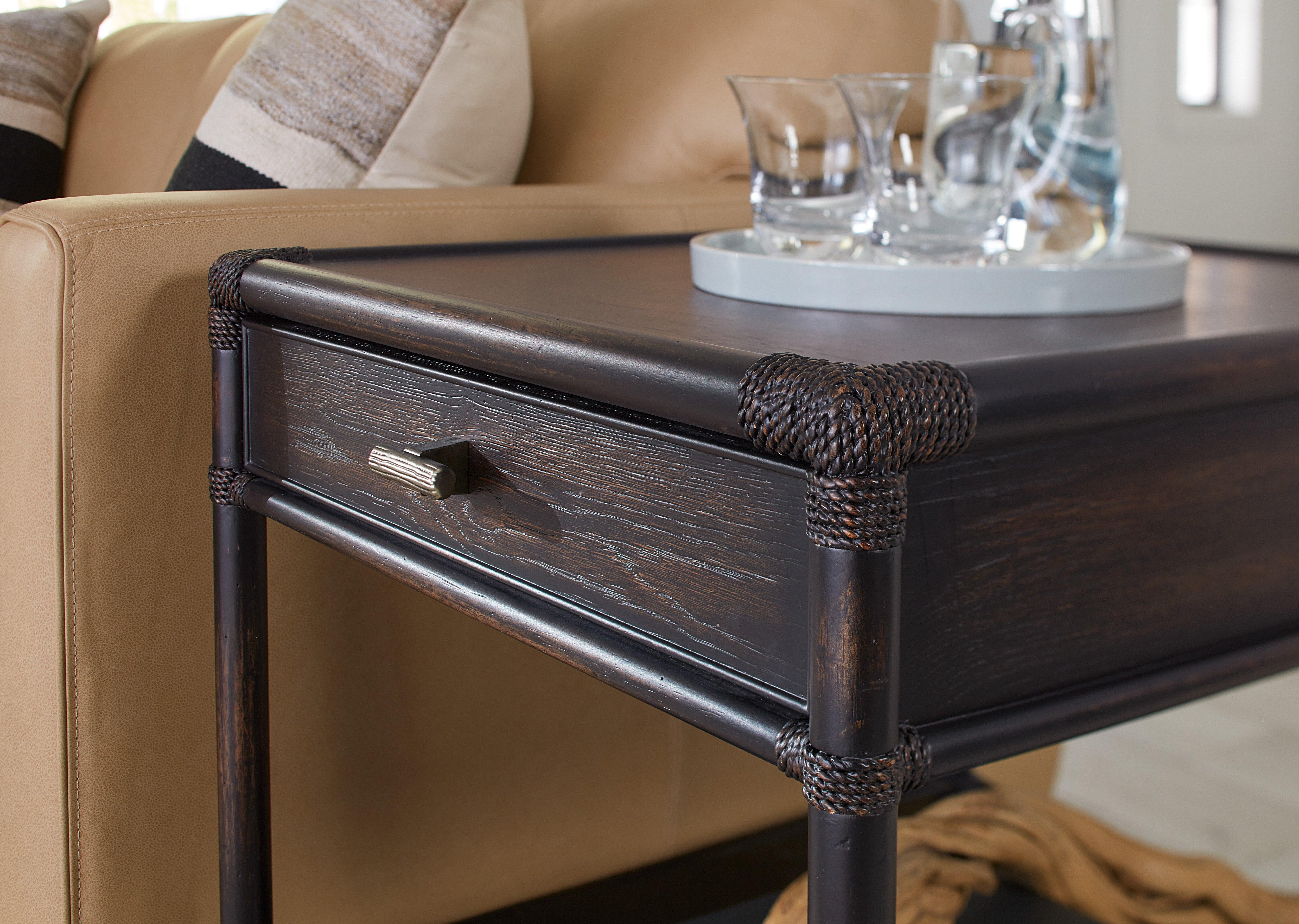 Retreat Pole Rattan End Table - Image 4