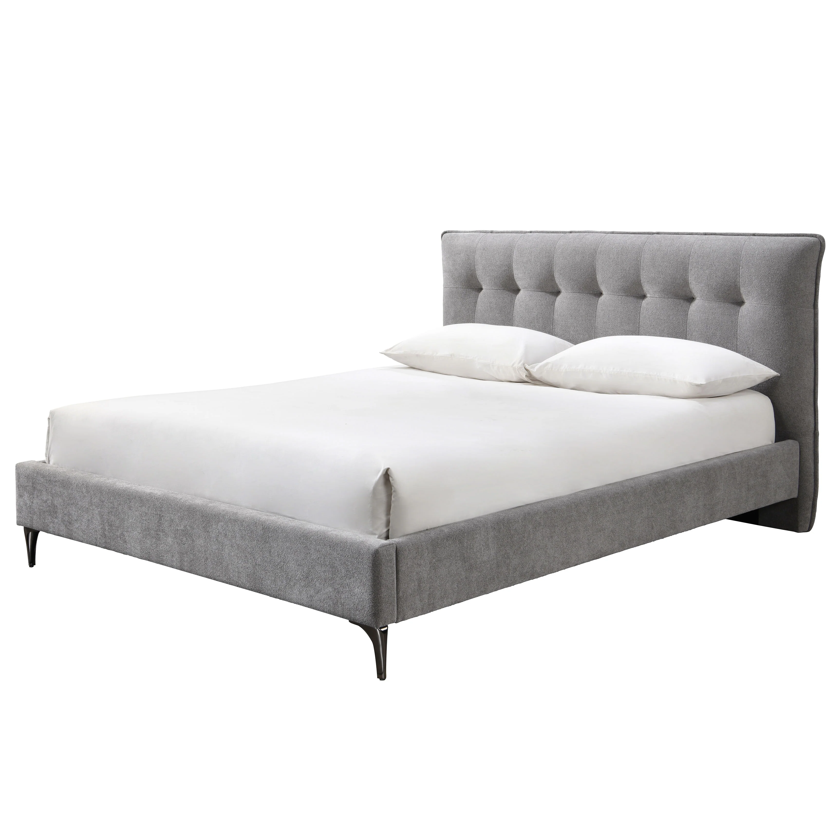 Rexsie Tufted Headboard King Bed - Image 6