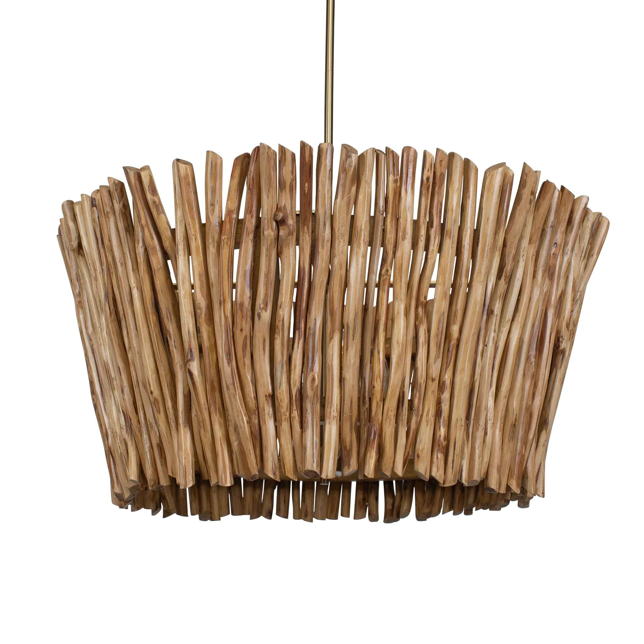 Rhea 4 Light Wood Branch Chandelier - Image 3