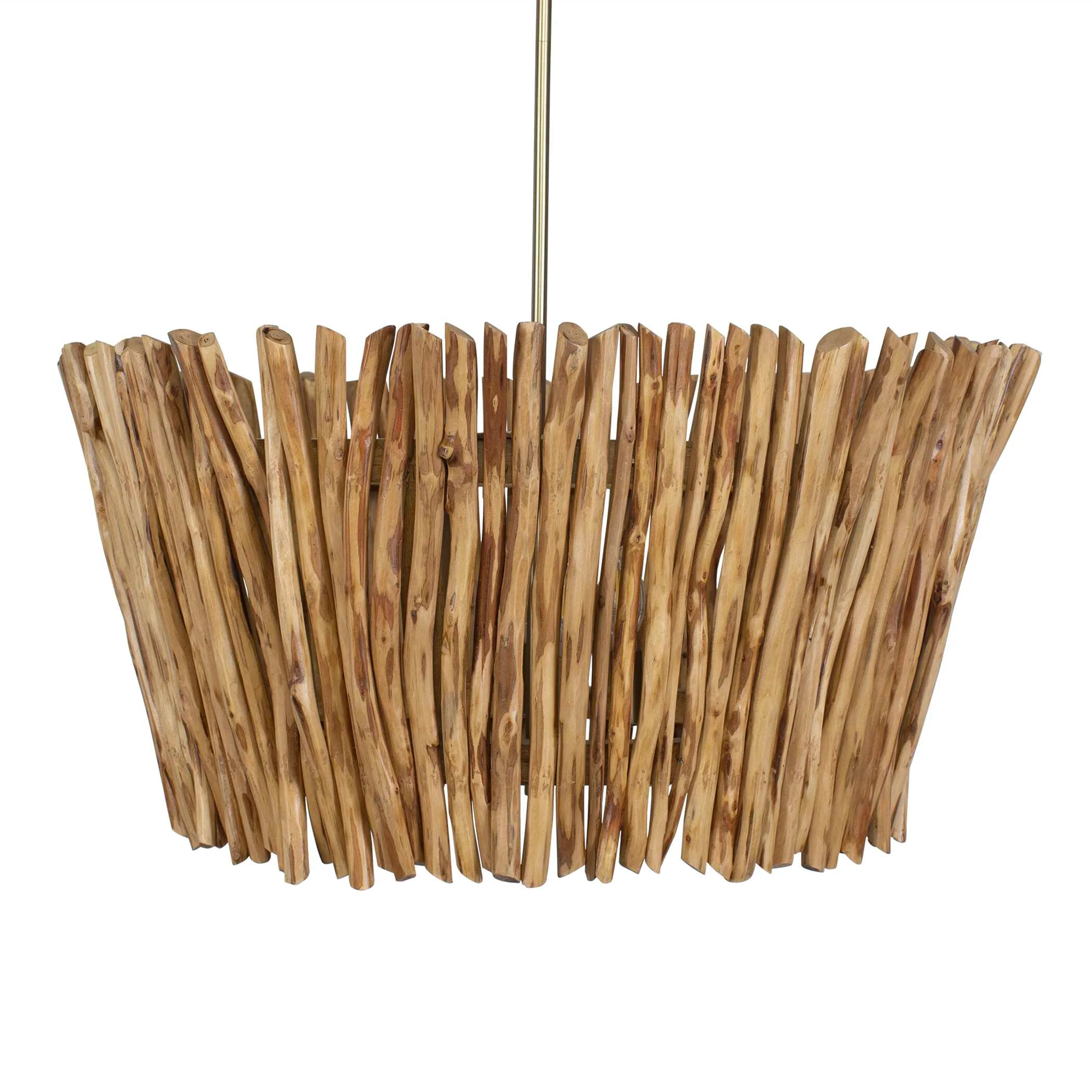 Rhea 4 Light Wood Branch Chandelier - Image 4