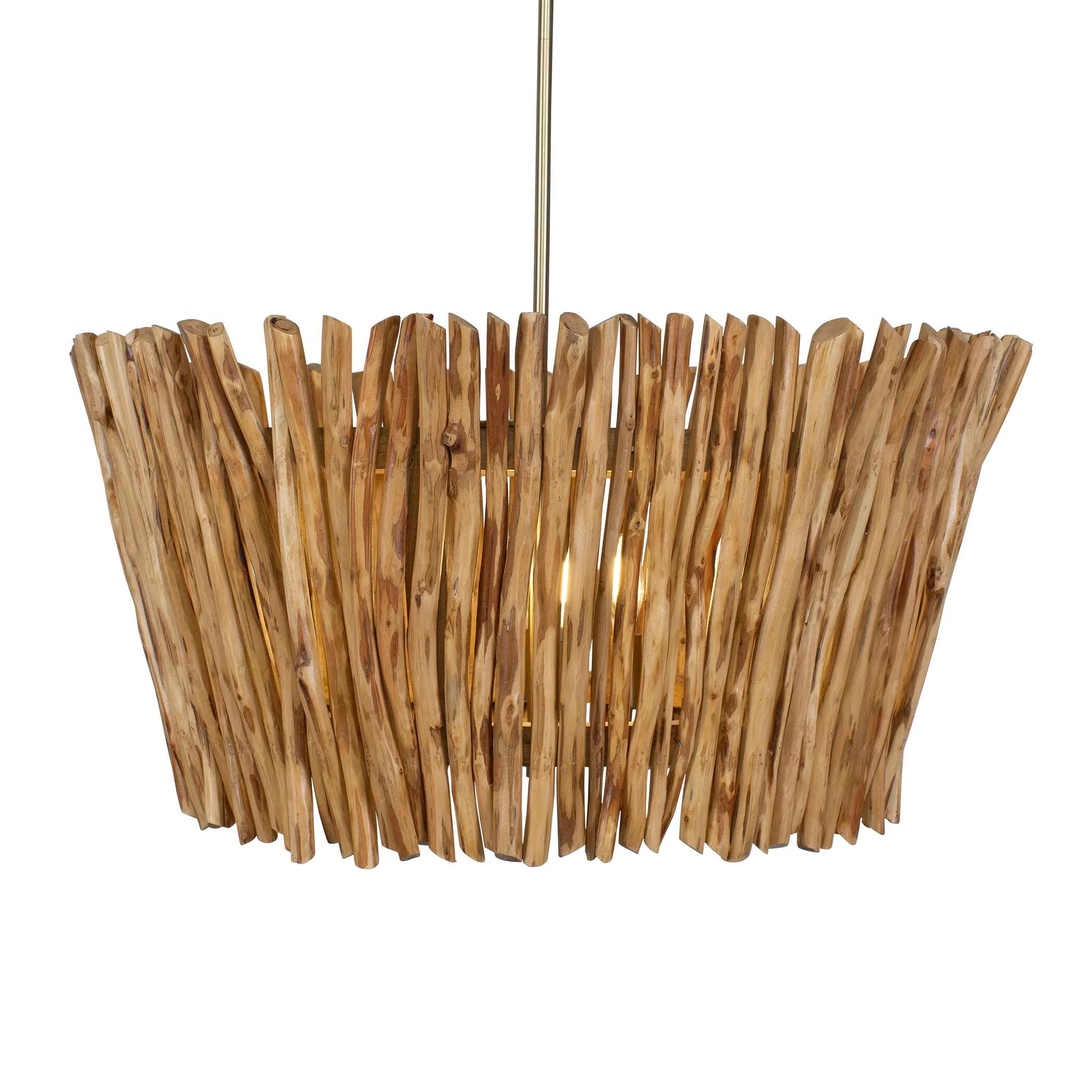 Rhea 4 Light Wood Branch Chandelier - Image 5