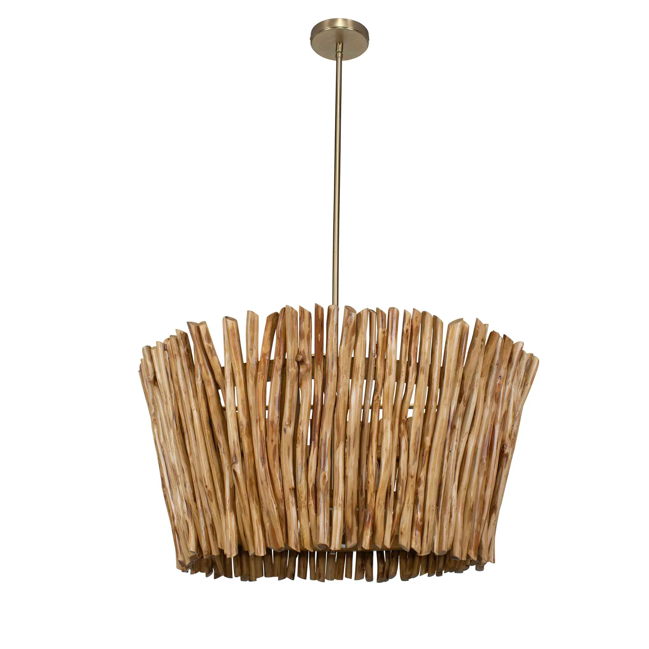 Rhea 4 Light Wood Branch Chandelier - Image 6