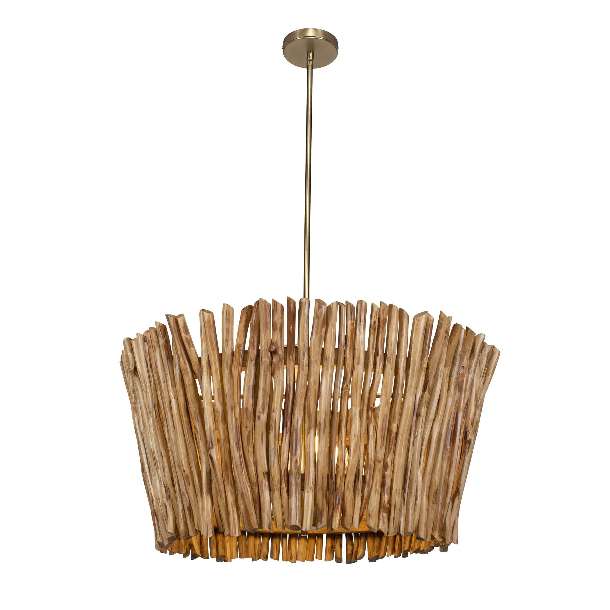 Rhea 4 Light Wood Branch Chandelier - Image 7