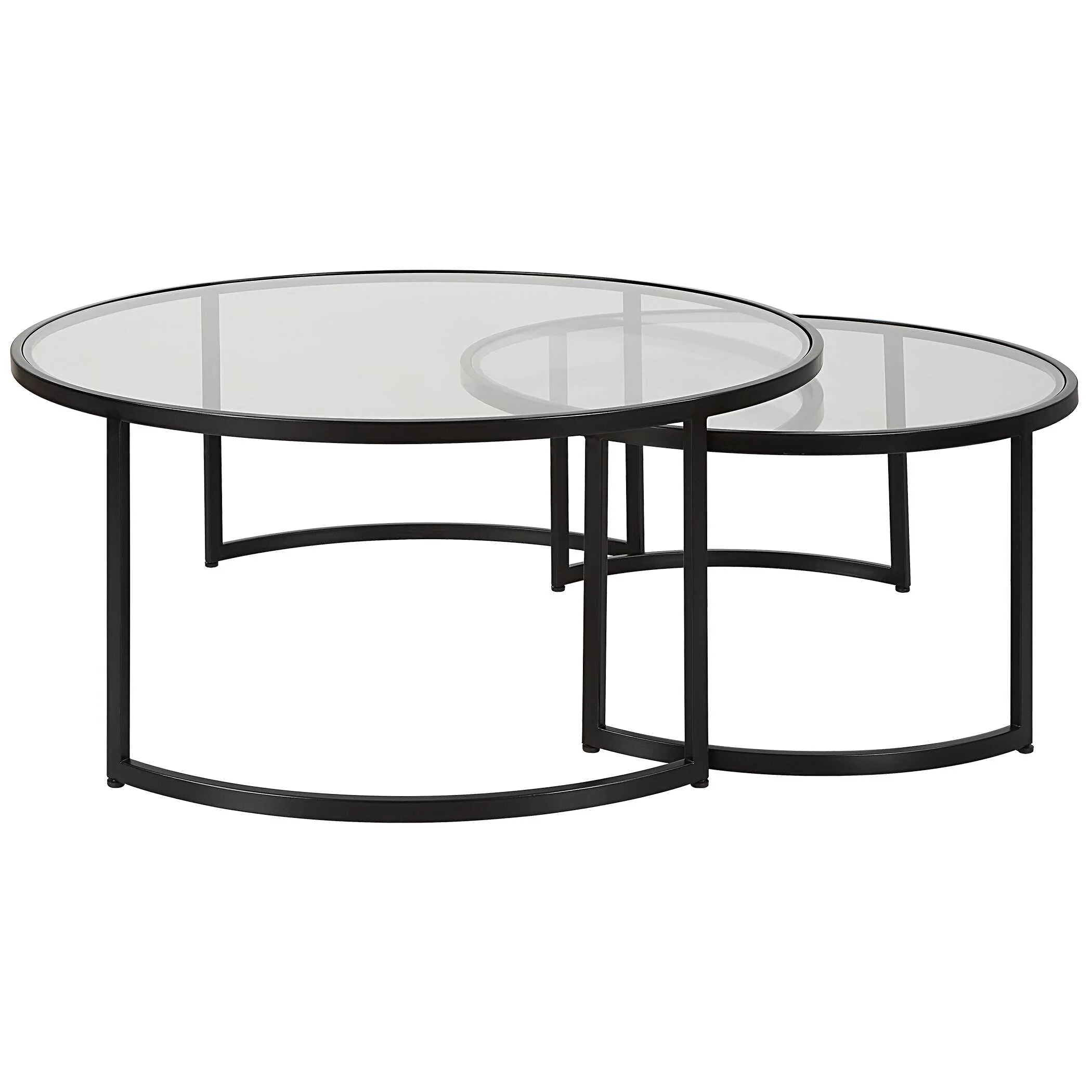 Rhea Black Nesting Coffee Tables - Set of 2 - Image 5