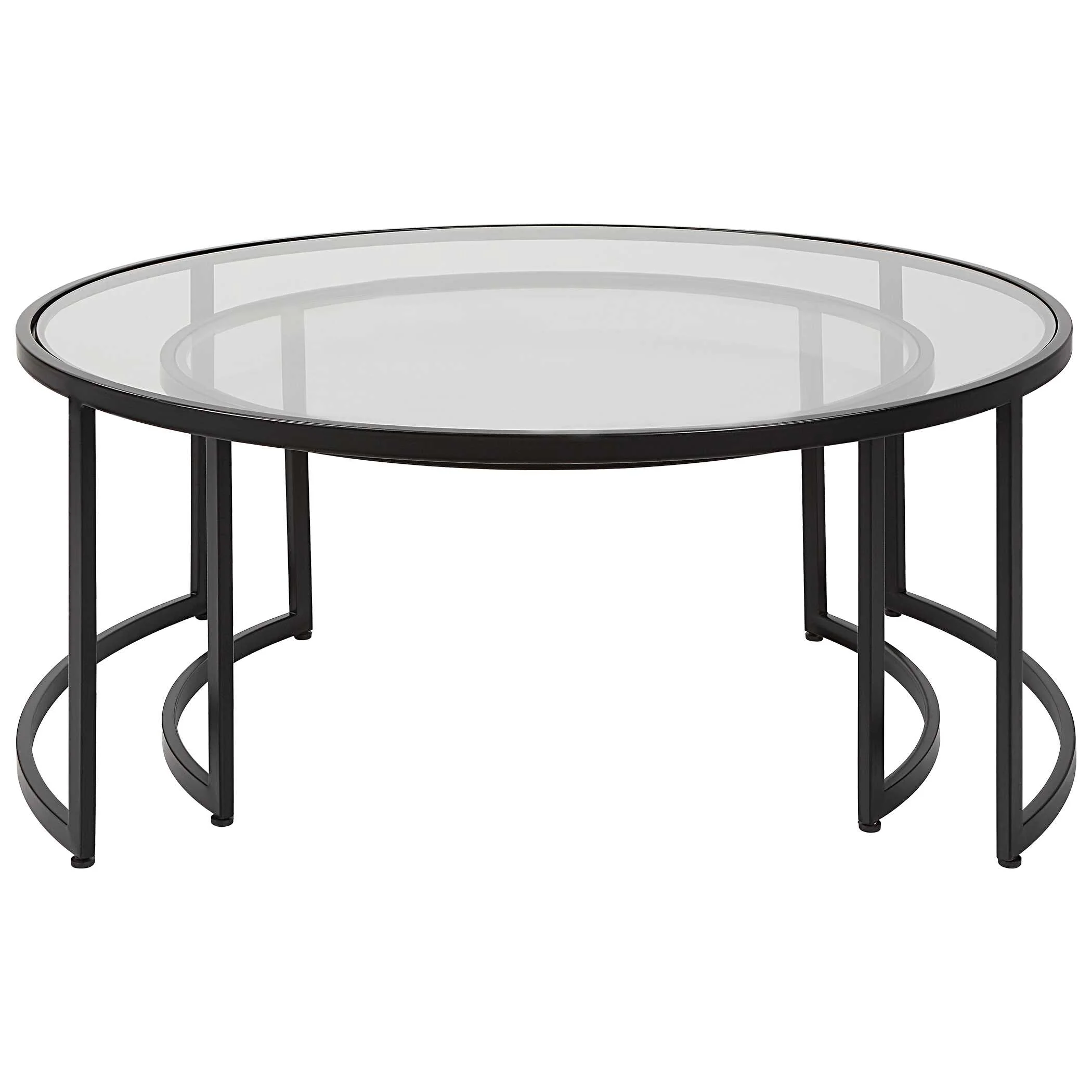 Rhea Black Nesting Coffee Tables - Set of 2 - Image 6
