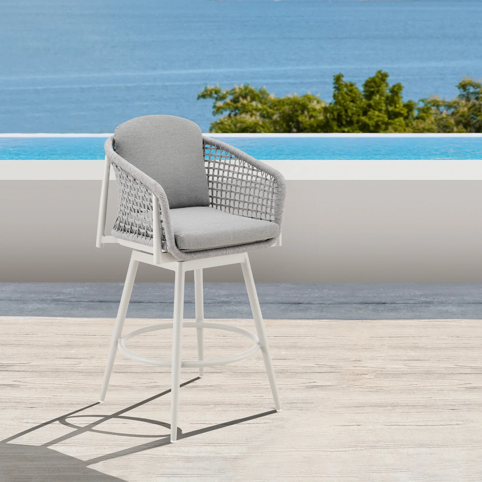 Rhodes Outdoor Counter Stool - Set of 2 - Image 2