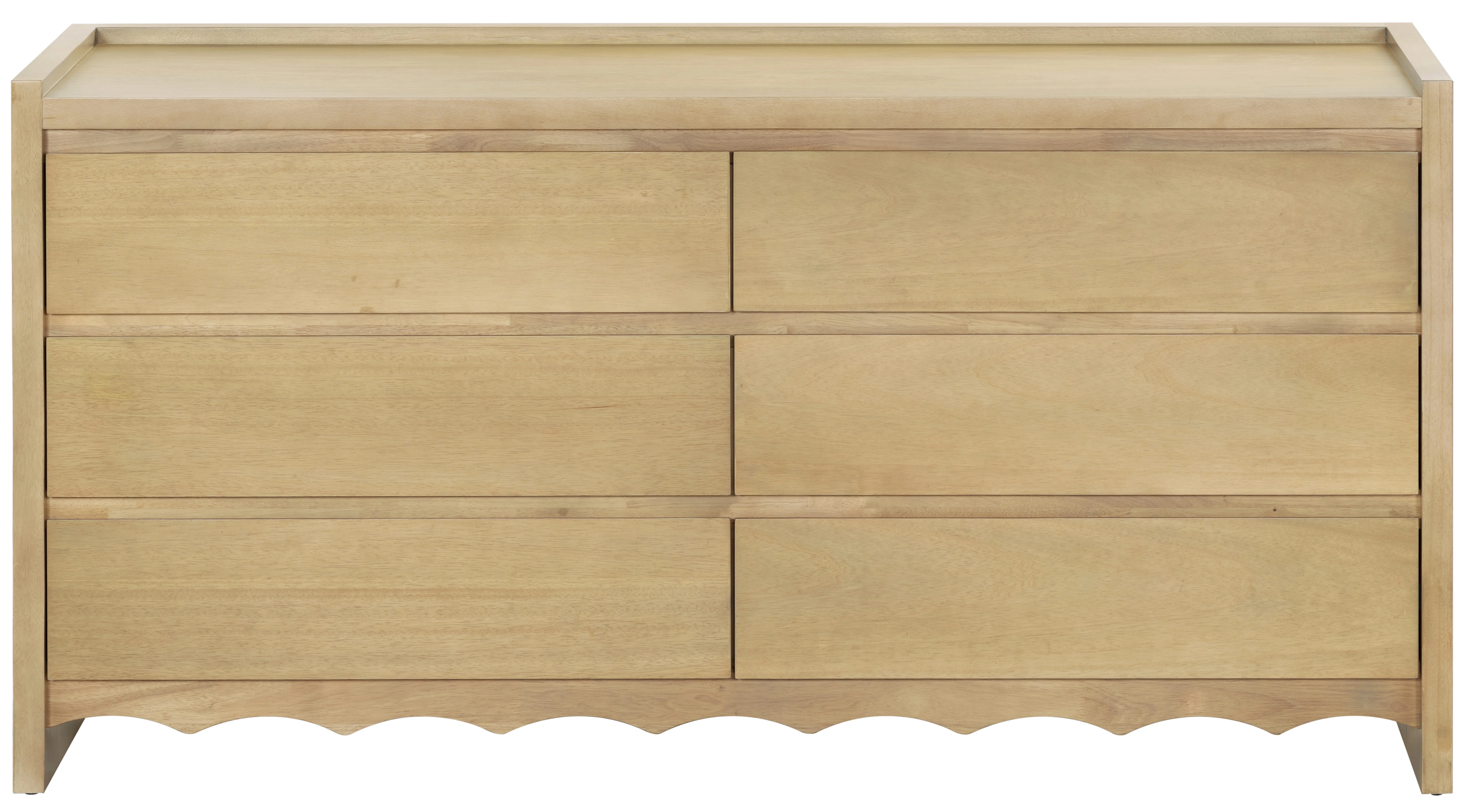Rhylee 6 Drawer Wood Dresser