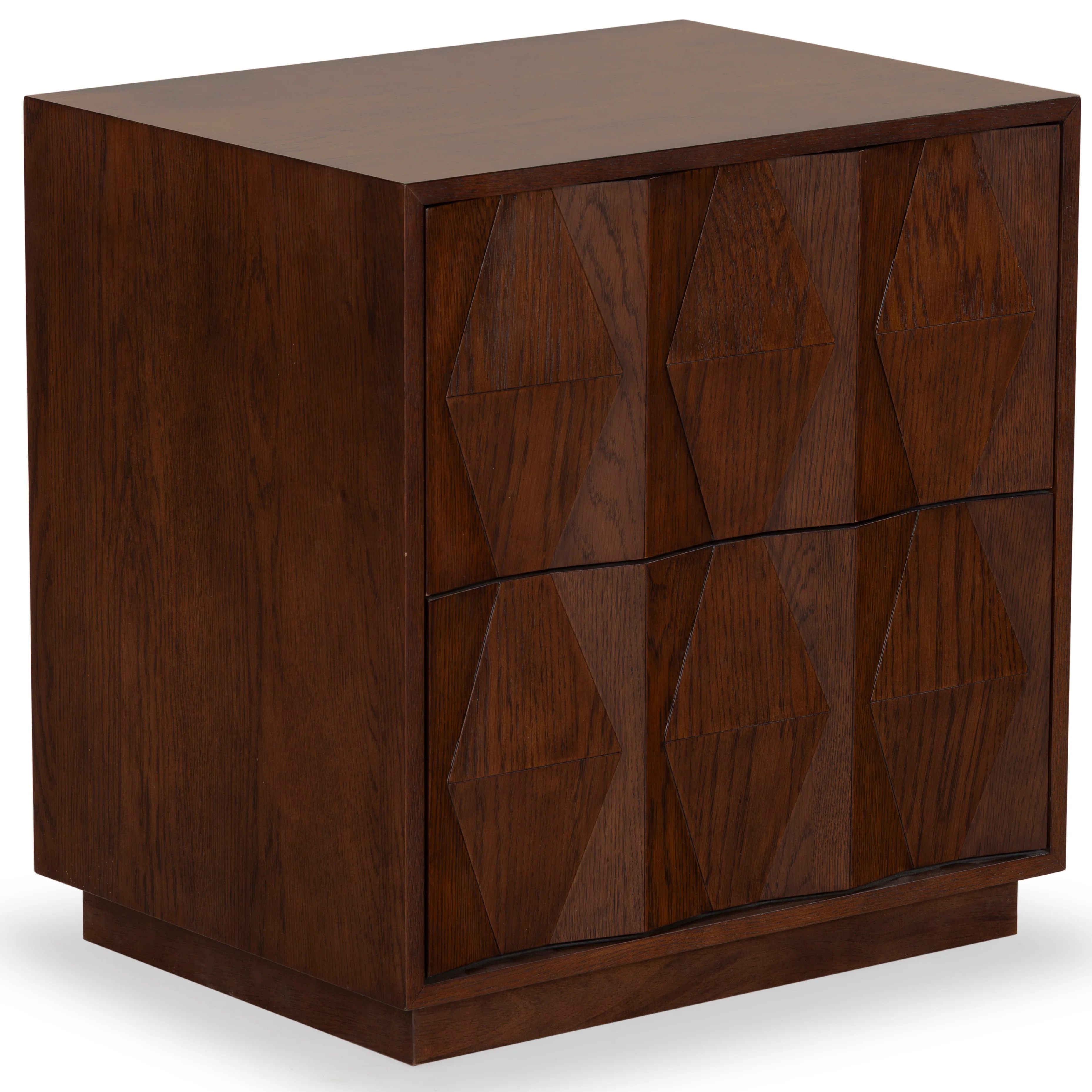 Riabelle Wood 2 Drawer Nightstand - Image 4