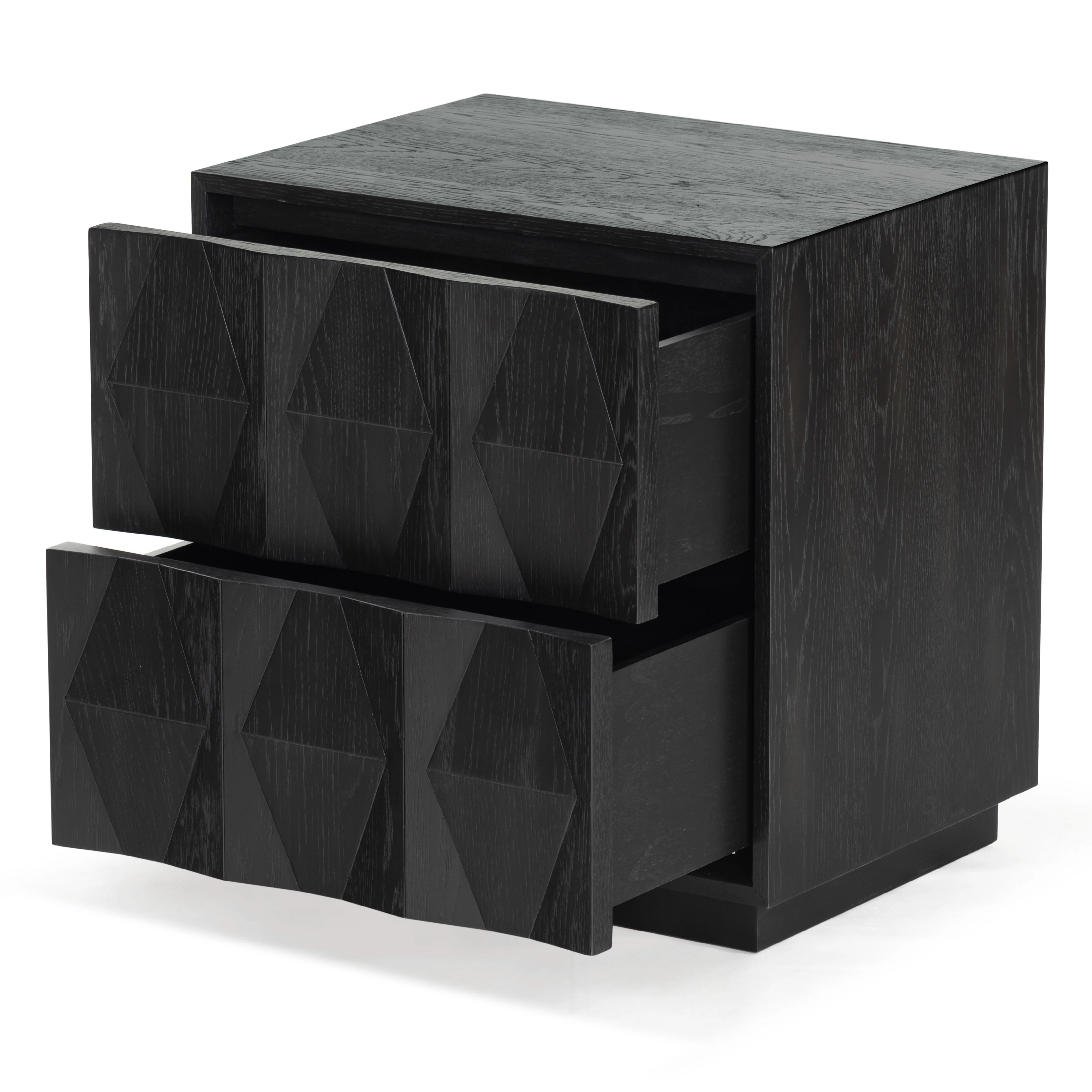 Riabelle Wood 2 Drawer Nightstand - Image 6