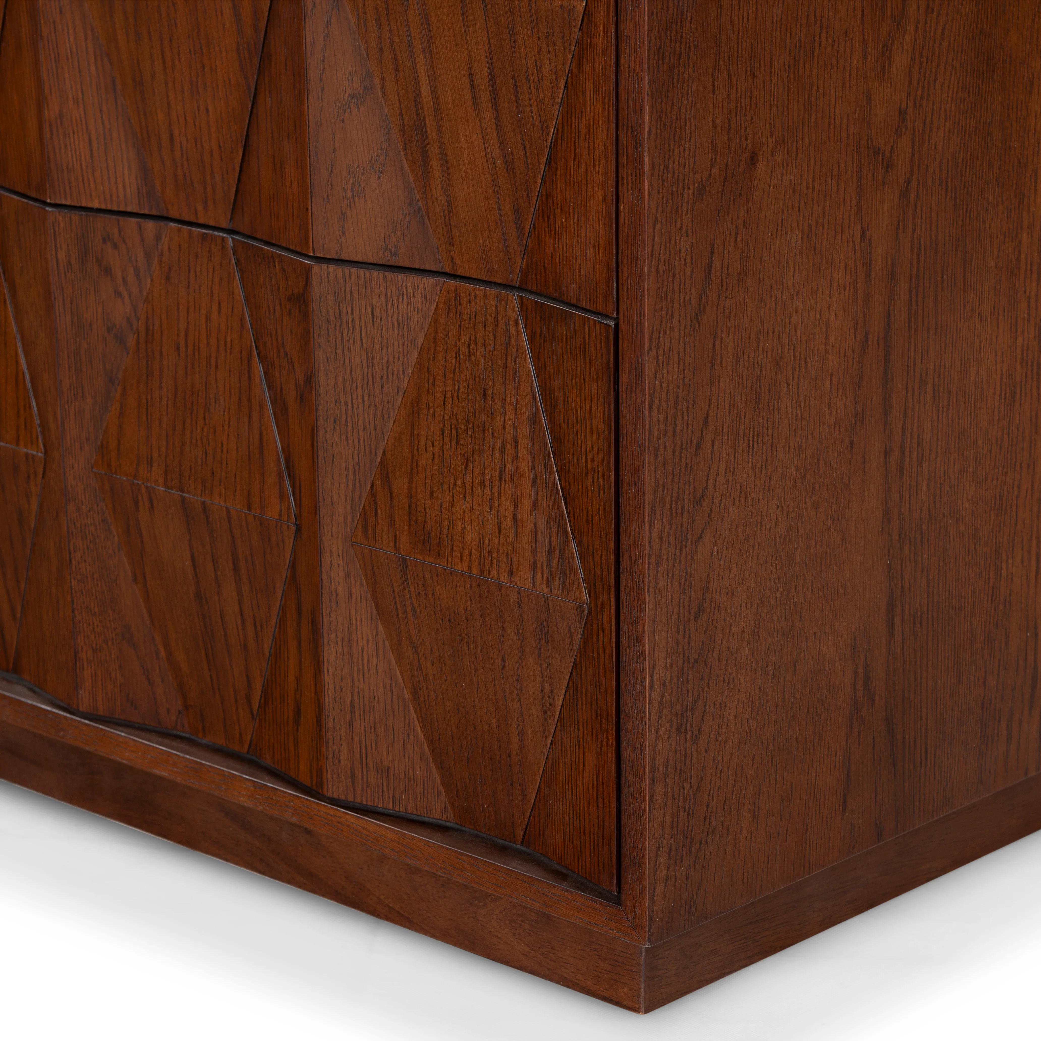 Riabelle Wood 2 Drawer Nightstand - Image 9