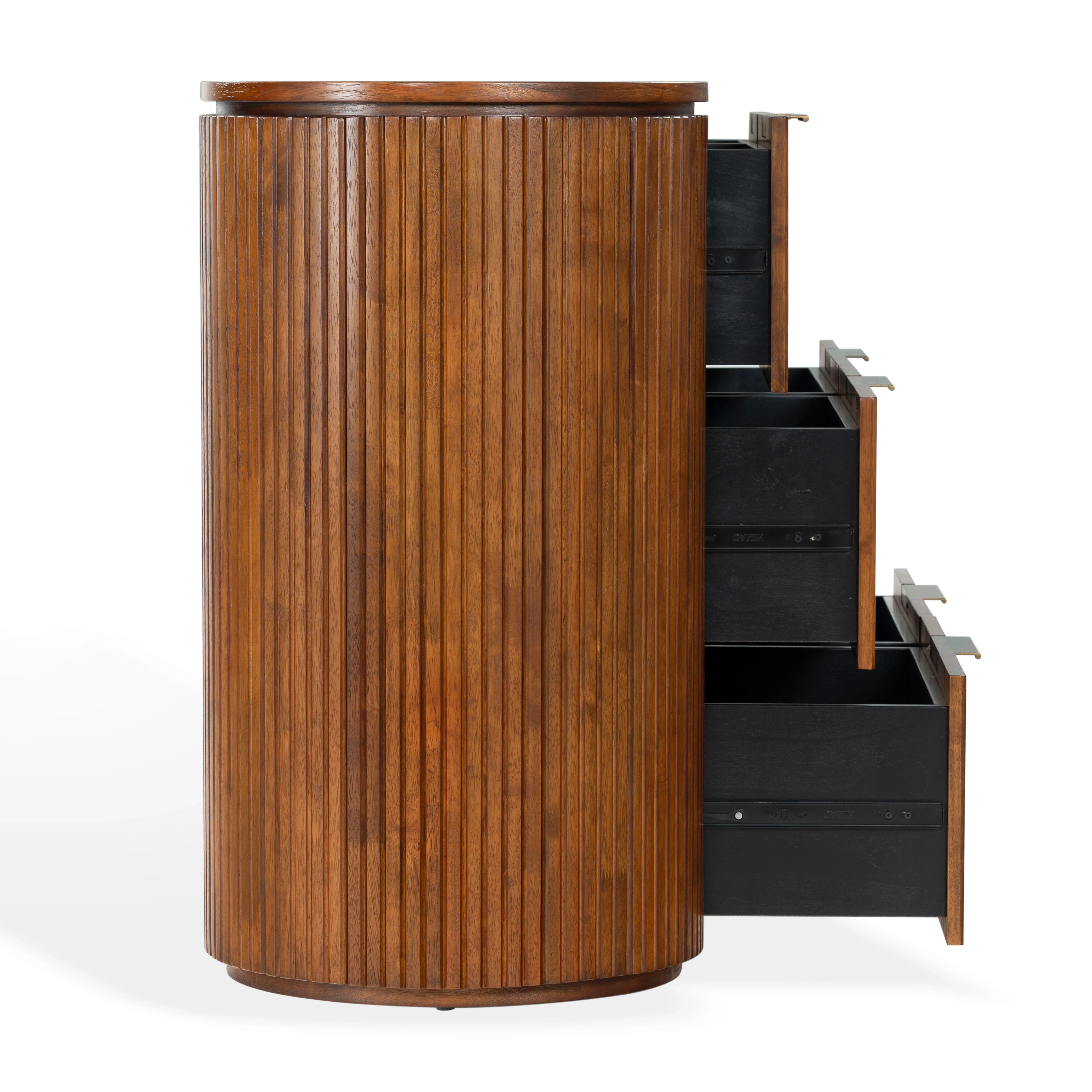 Rikki Fluted 6 Drawer Wood Dresser - Image 13