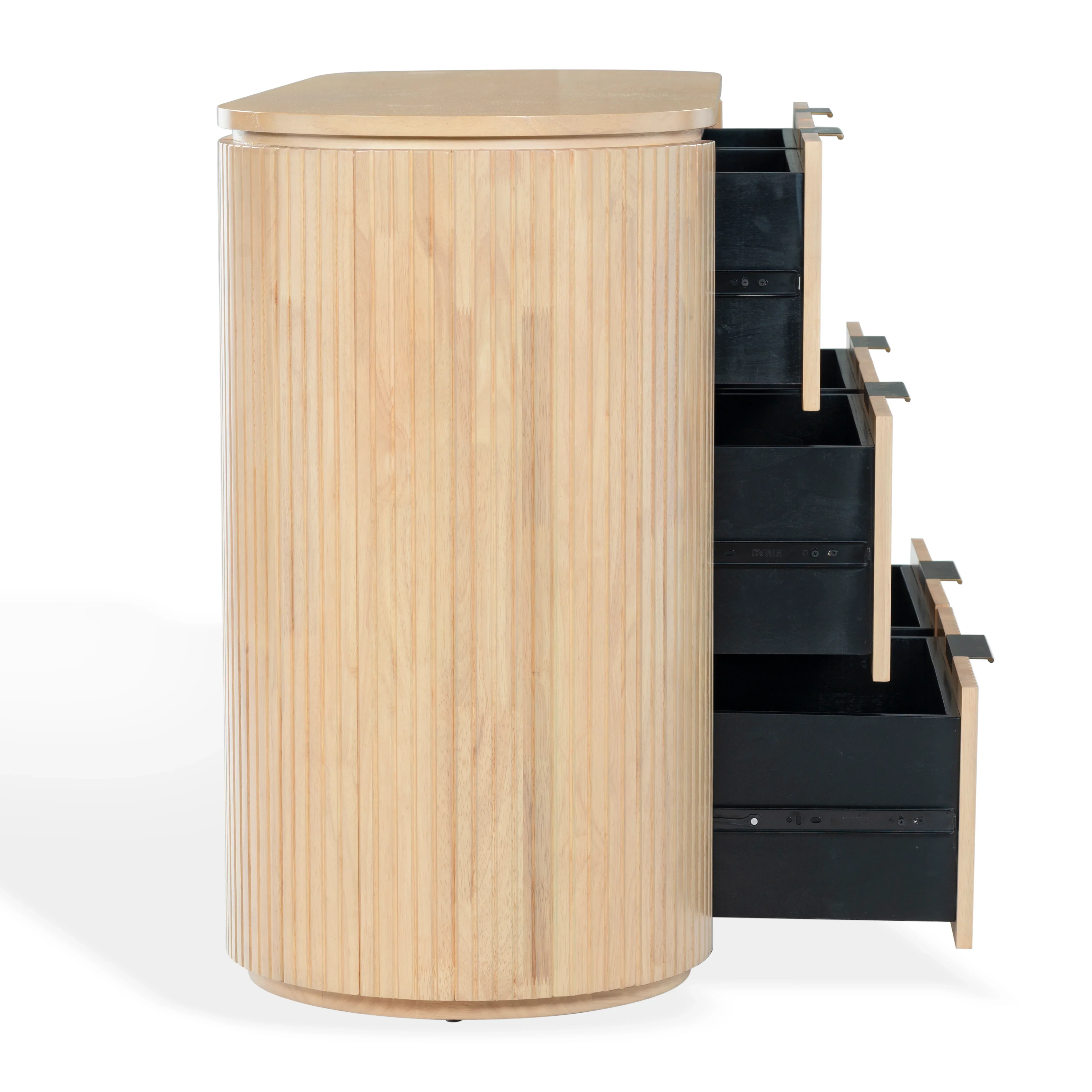 Rikki Fluted 6 Drawer Wood Dresser - Image 19