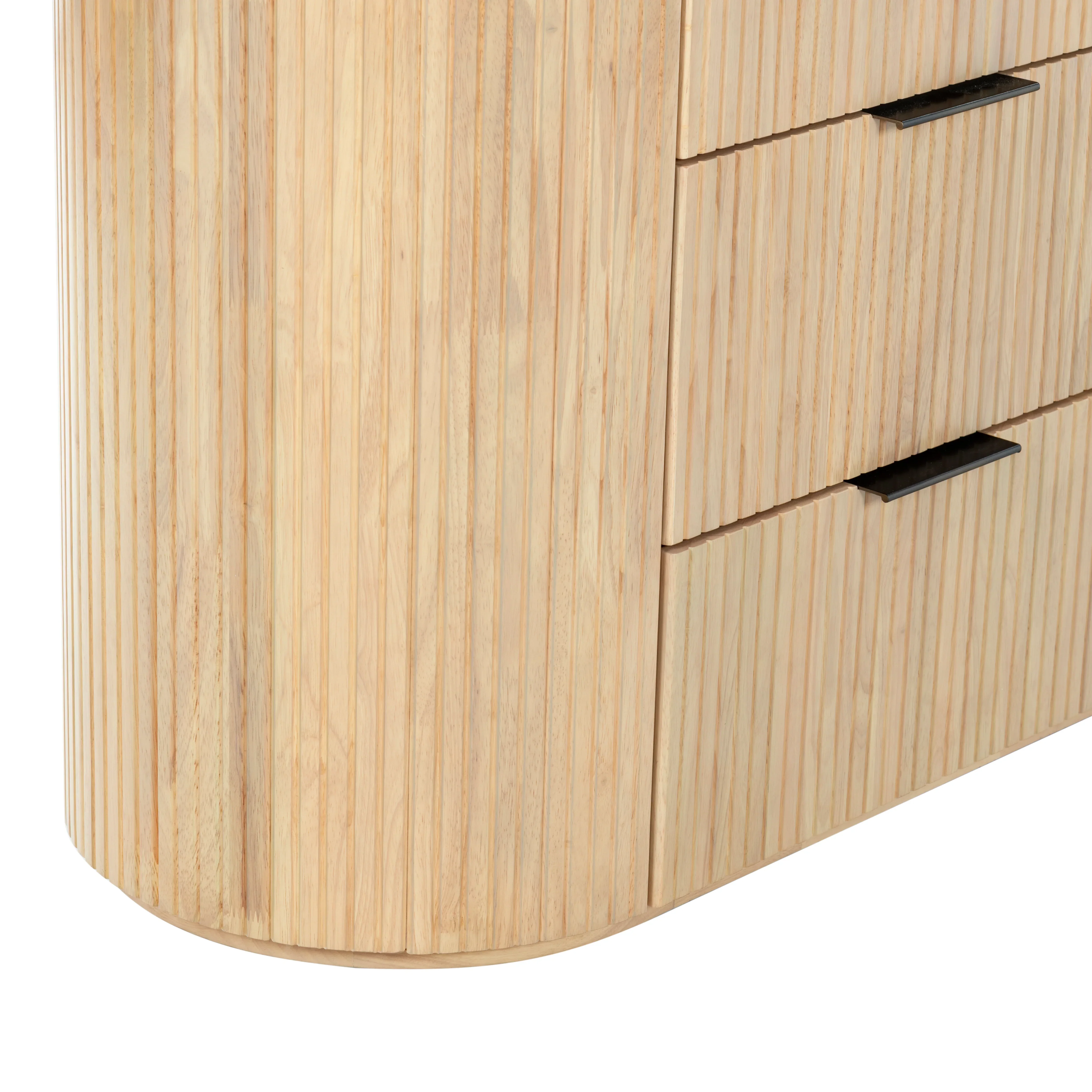 Rikki Fluted 6 Drawer Wood Dresser - Image 23